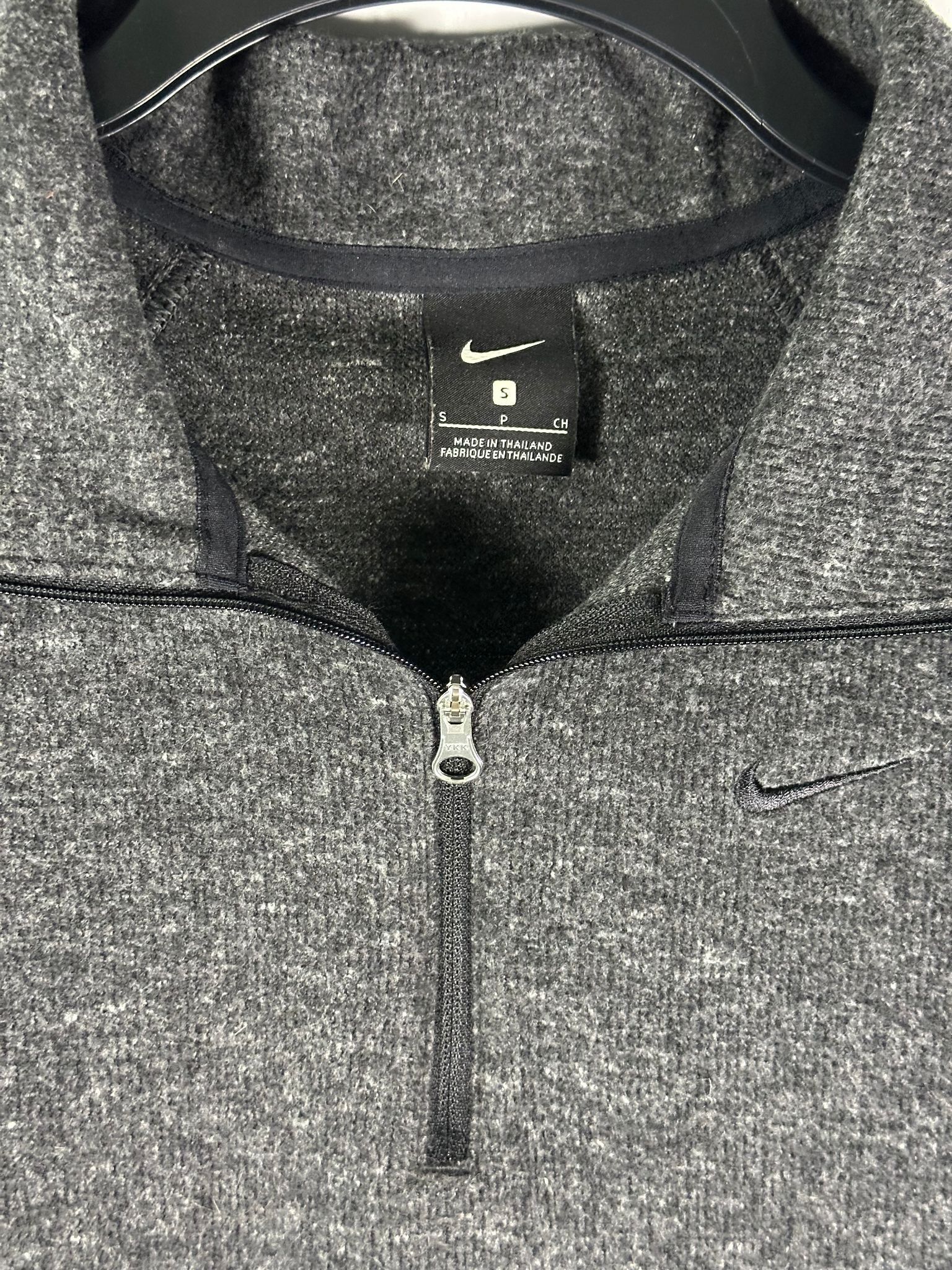 Nike Nike Pullover Quarter Zip Mens S Gray Fleece Half Zip Size US S / EU 44-46 / 1 - 2 Thumbnail