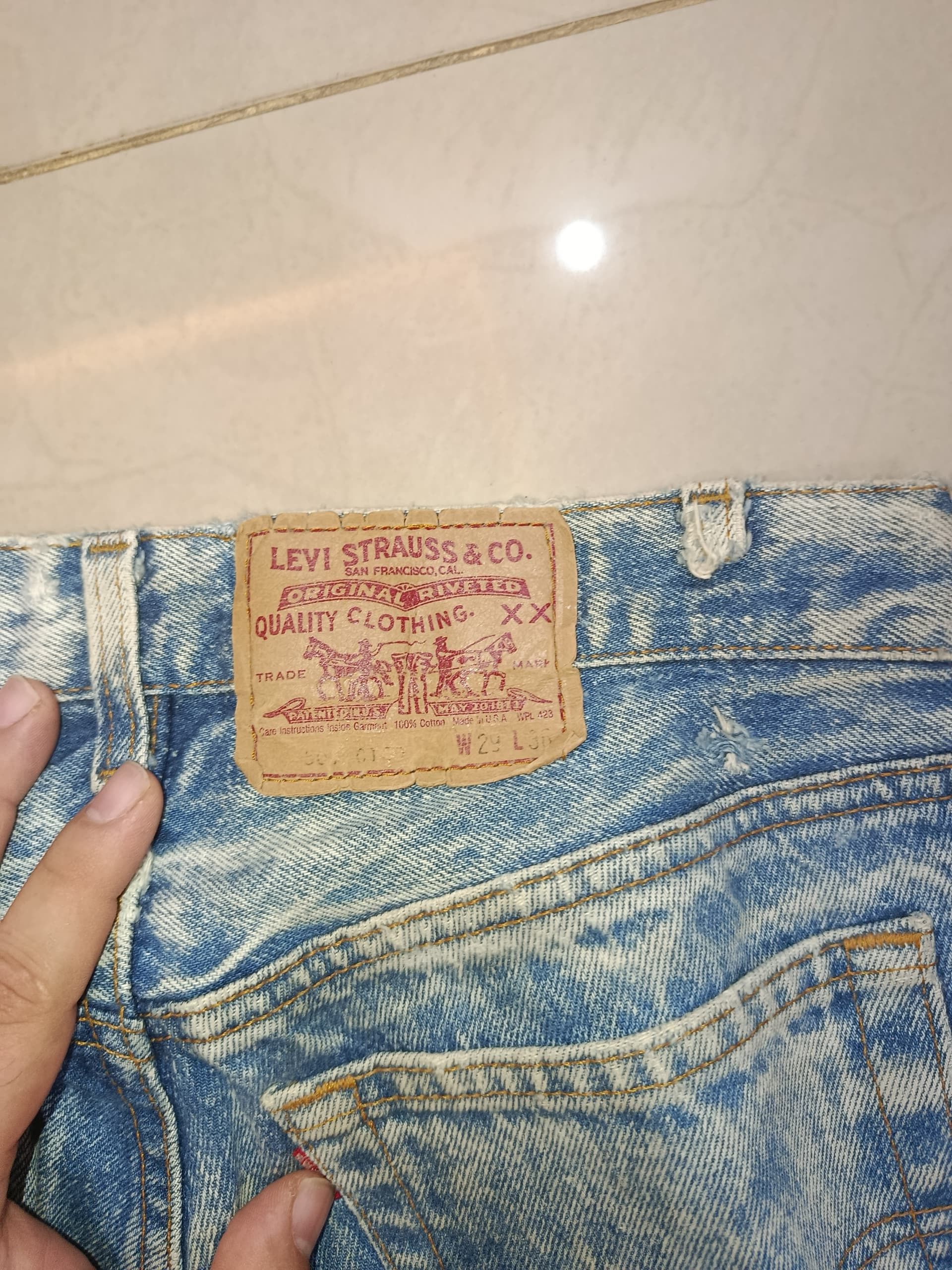 Levi's LEVIS 501 ACID WASH #552 DENIM Size US 29 - 9 Thumbnail
