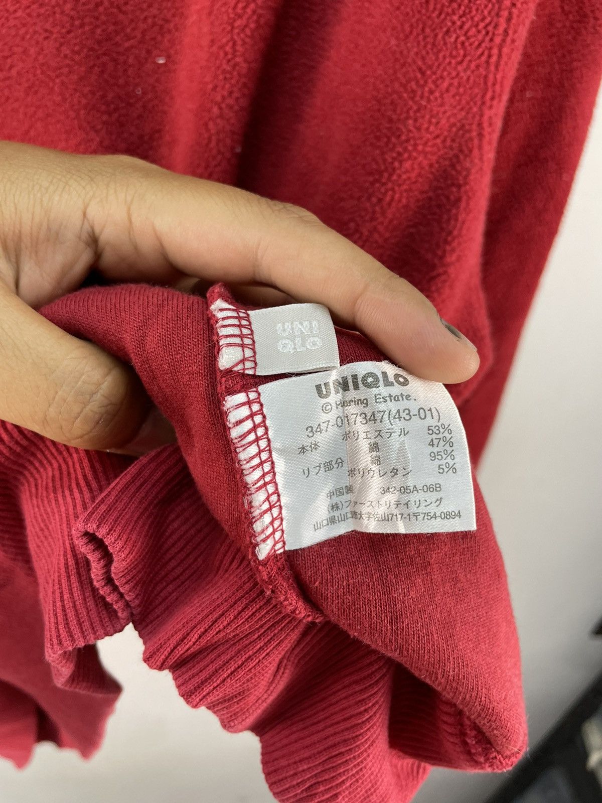Keith Haring × Uniqlo Vintage Uniqlo Keith Haring Fleece Hoodie Size US XL / EU 56 / 4 - 5 Thumbnail