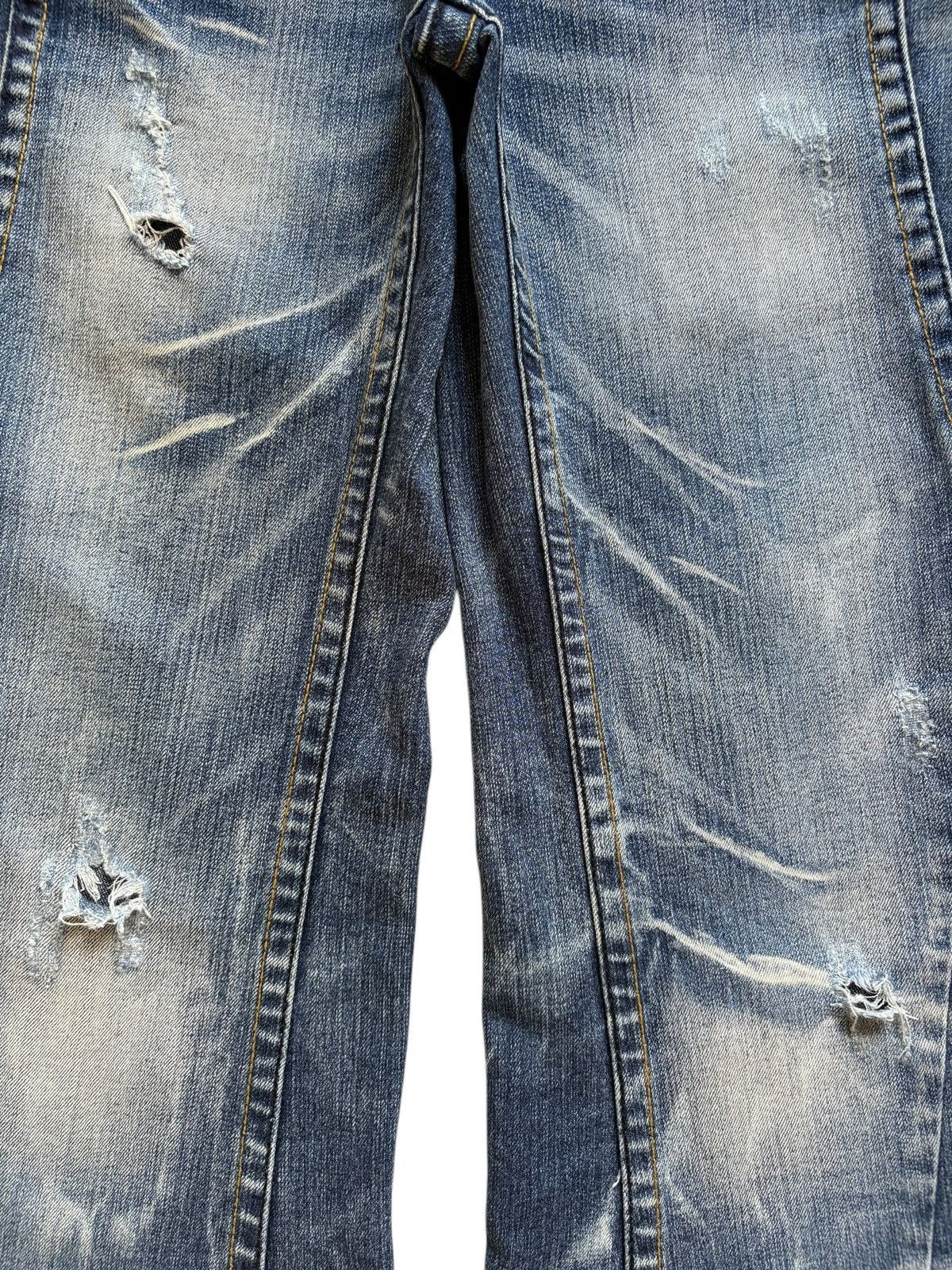 Japanese Brand Vintage Japanese Brand Thunder Wash Distressed Flare Jeans Size US 28 / EU 44 - 5 Thumbnail