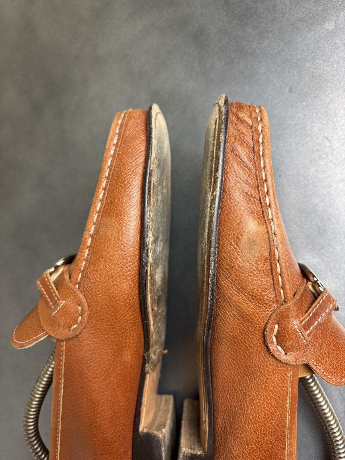 Cole Haan × Leather × Vintage Vintage Horsebit Loafers Brown Leather Penny Loafer Slip On Size US 8 / IT 38 - 13 Thumbnail
