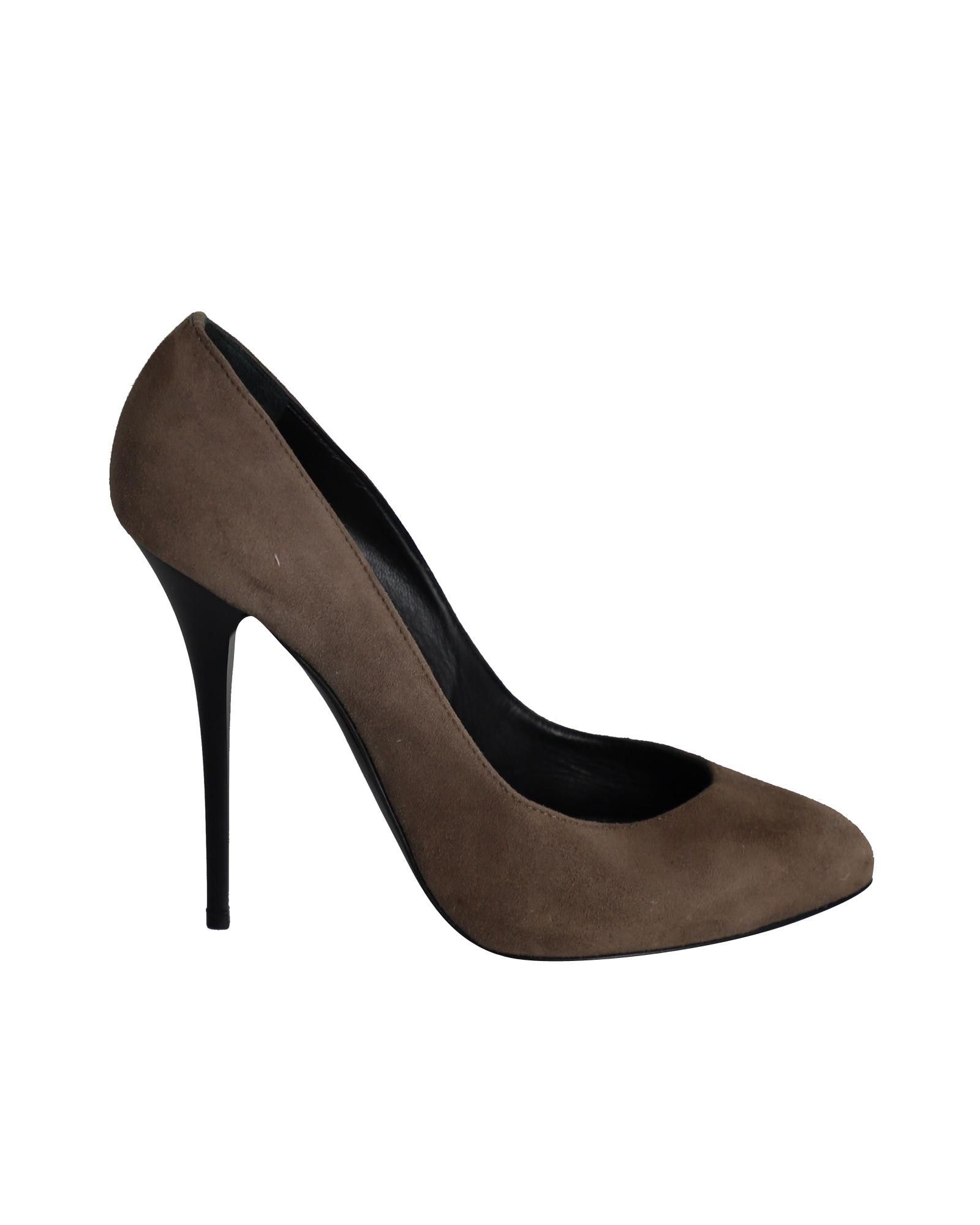 image of Giuseppe Zanotti Luxurious Italian Stiletto Pumps In Brown Suede Shoes, Women's (Size 10)