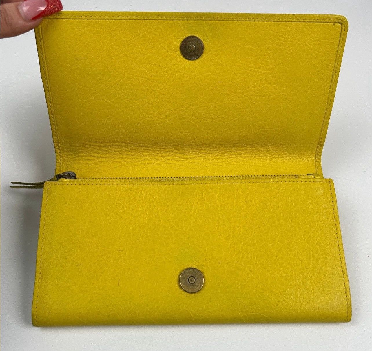Balenciaga Balenciaga Le City Money Long Wallet Yellow Size ONE SIZE - 18 Thumbnail
