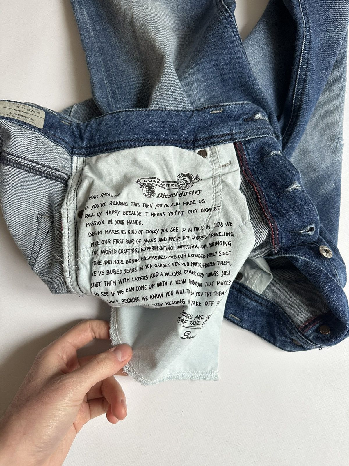 Diesel Vintage Y2K Diesel Larkee Faded Denim Jeans Size W29 L32 Size US 29 - 13 Thumbnail