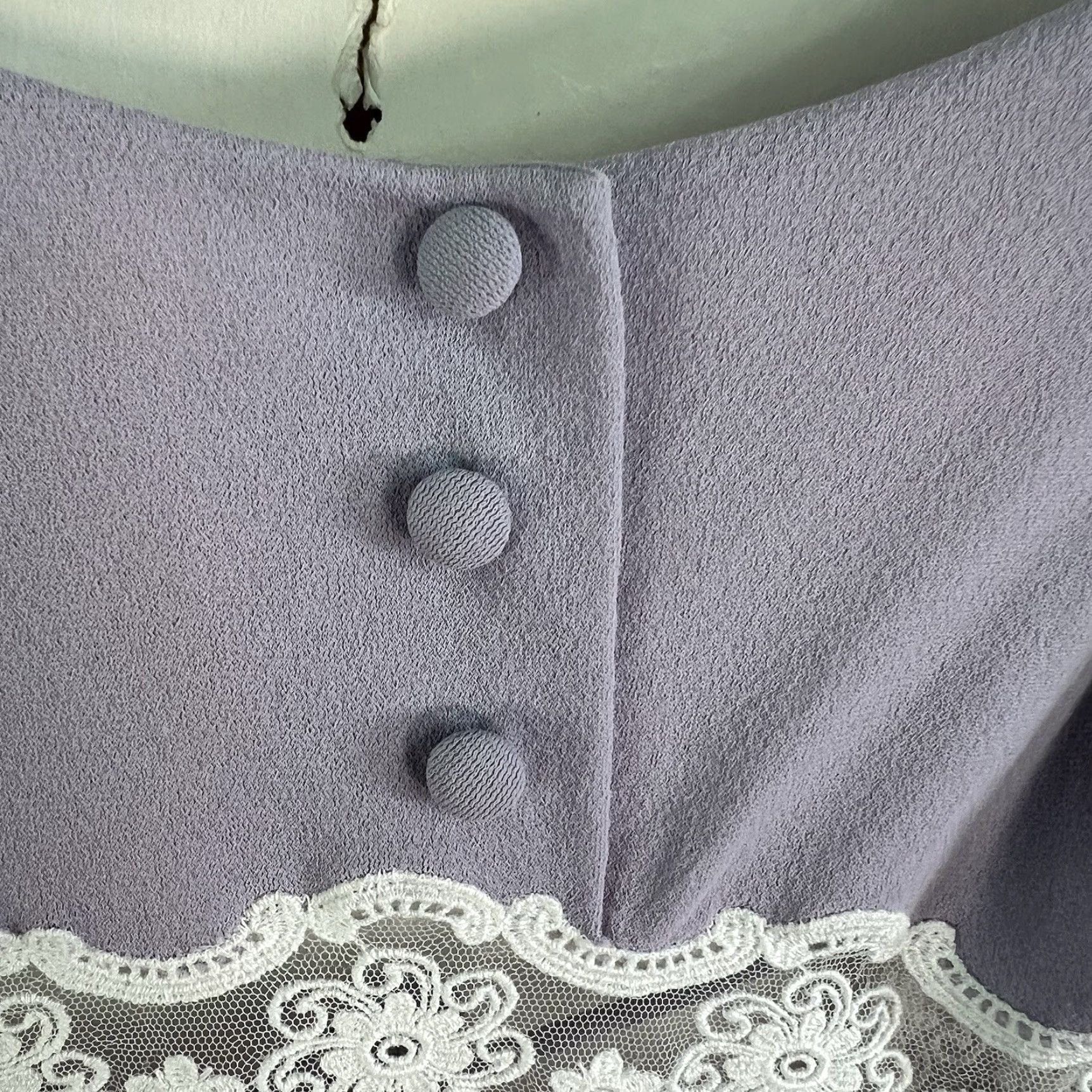 Vintage VINTAGE Enka Crepe 80's Pale Purple Teddy Lingerie M Size Purple Eveningwear Womens 1980s Europe Polyester Size ONE SIZE - 6 Thumbnail