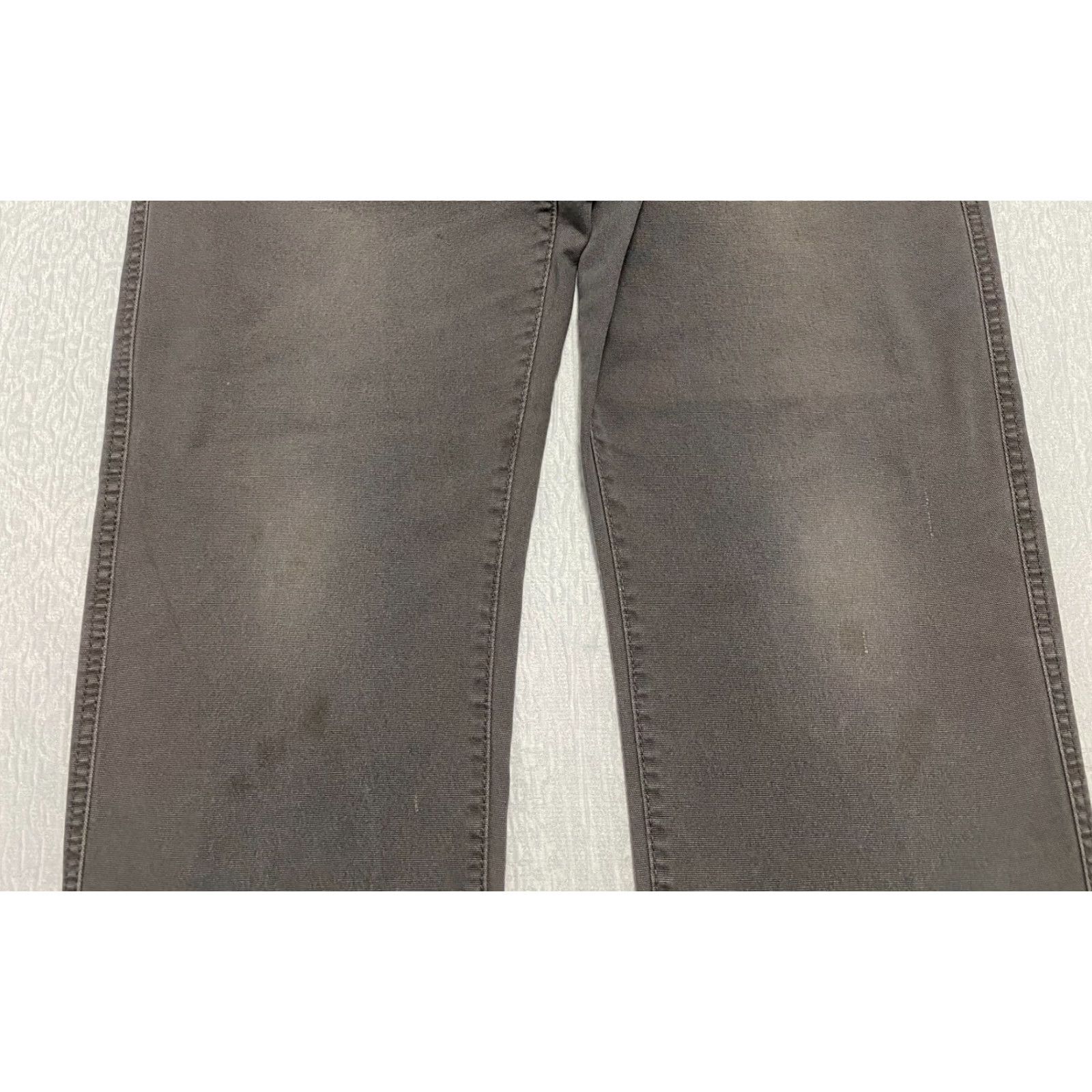 Weatherproof Weatherproof Pants Mens Casual 38 Gray Relaxed Canvas Stretch Cargo Front Zipper Pockets 34 Inseam 100% Cotton Spandex Straight Vintage Size US 38 / EU 54 - 3 Thumbnail
