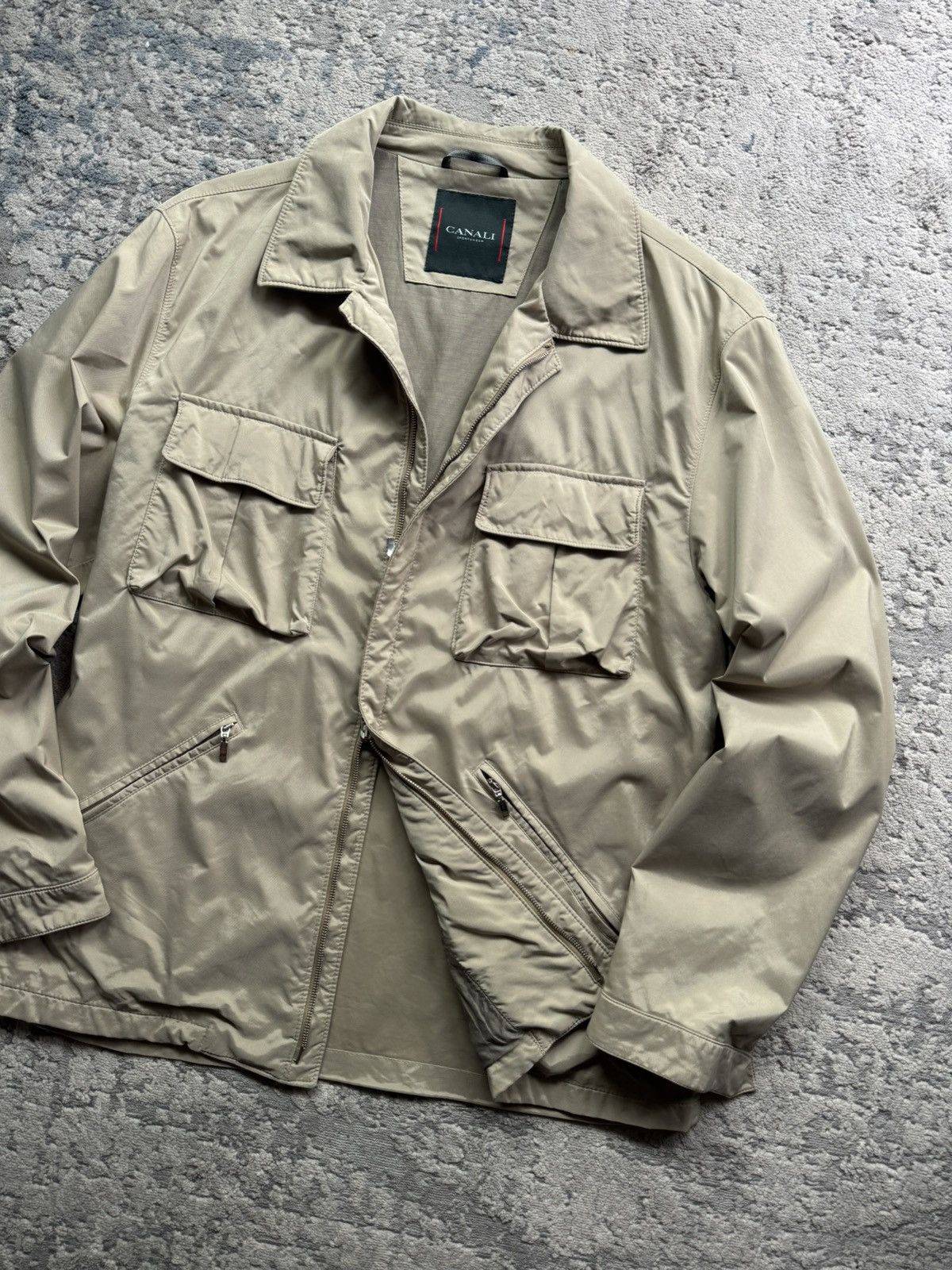 Canali Canali Sport Nylon shimmer Multipocket jacket size 52 Size US L / EU 52-54 / 3 - 2 Thumbnail