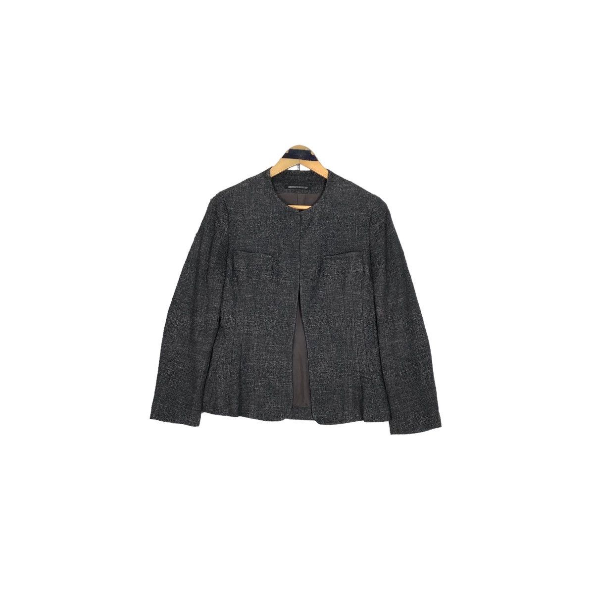 Yohji Yamamoto Vintage Yohji Yamamoto Femme 1998 A/W Cutaway Wool Jacket Size XS / US 0-2 / IT 36-38 - 2 Thumbnail