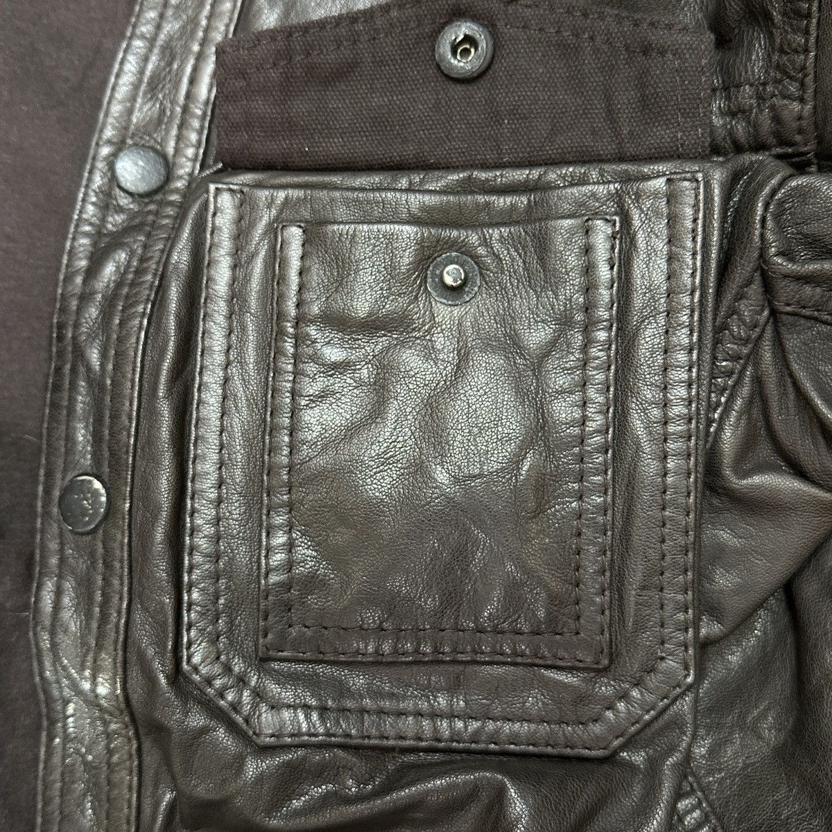 Allsaints × Saint Laurent Paris Allsaints Spitalfields Leather cargo Demon Jacket Shirt Size US M / EU 48-50 / 2 - 7 Thumbnail
