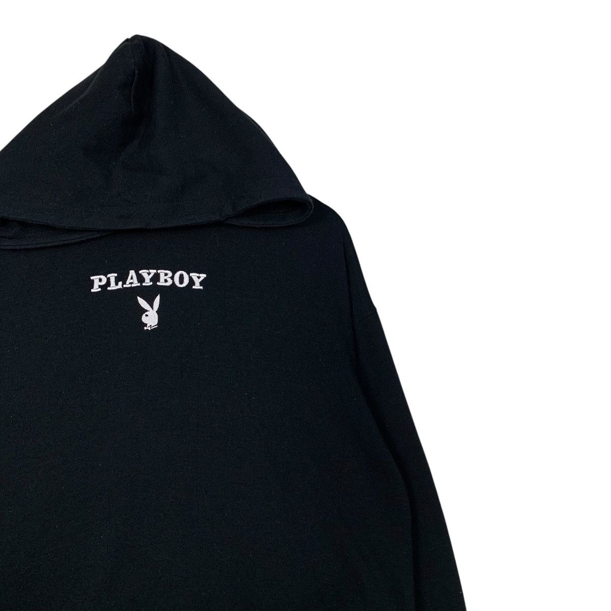 Playboy PLAYBOY BUNNY Center Logo Crop Hoodie Sweatshirt #2638-C118 Size M / US 6-8 / IT 42-44 - 4 Thumbnail