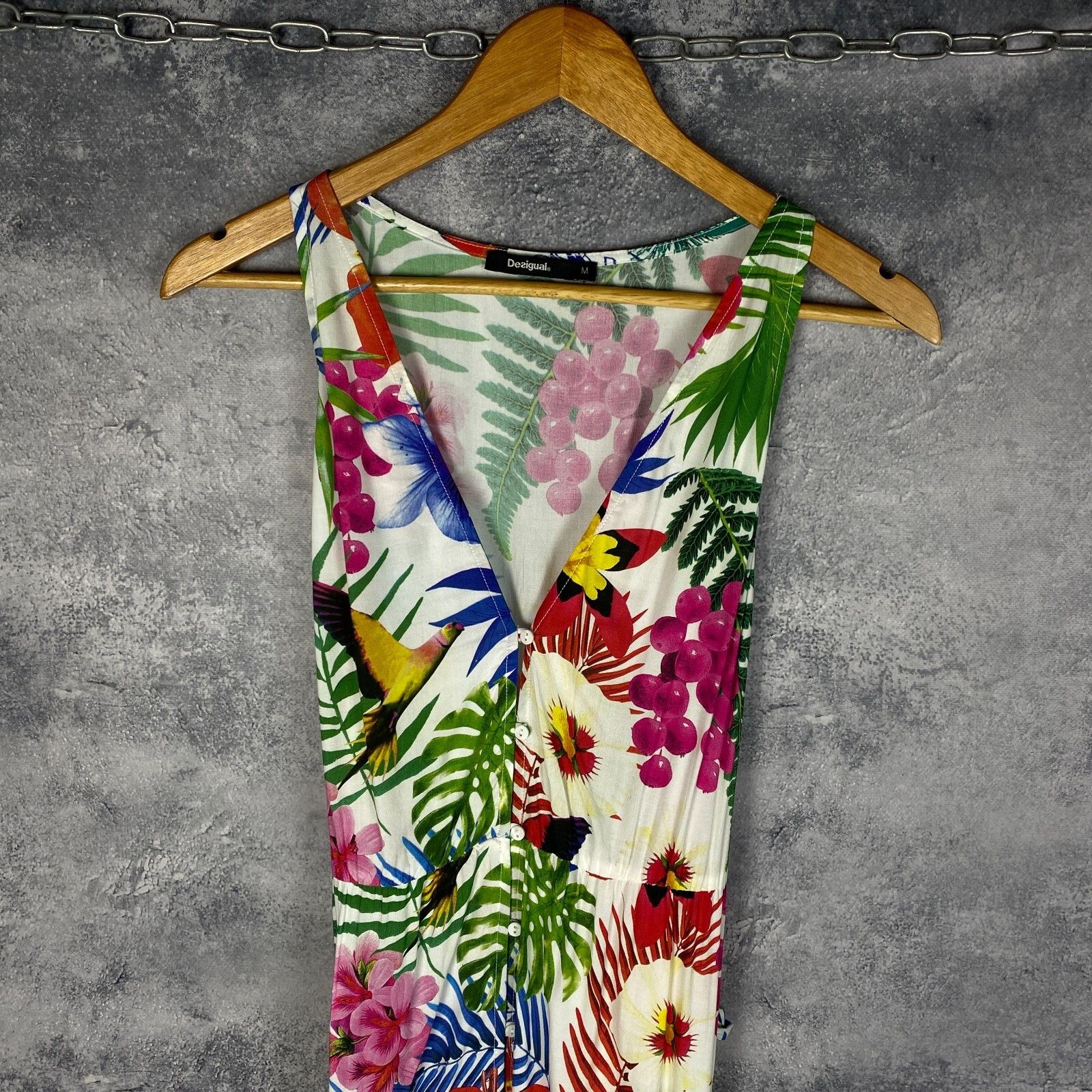 Desigual Desigual Dress Women's Size M Multicolor Flowers ` Size M / US 6-8 / IT 42-44 - 2 Thumbnail