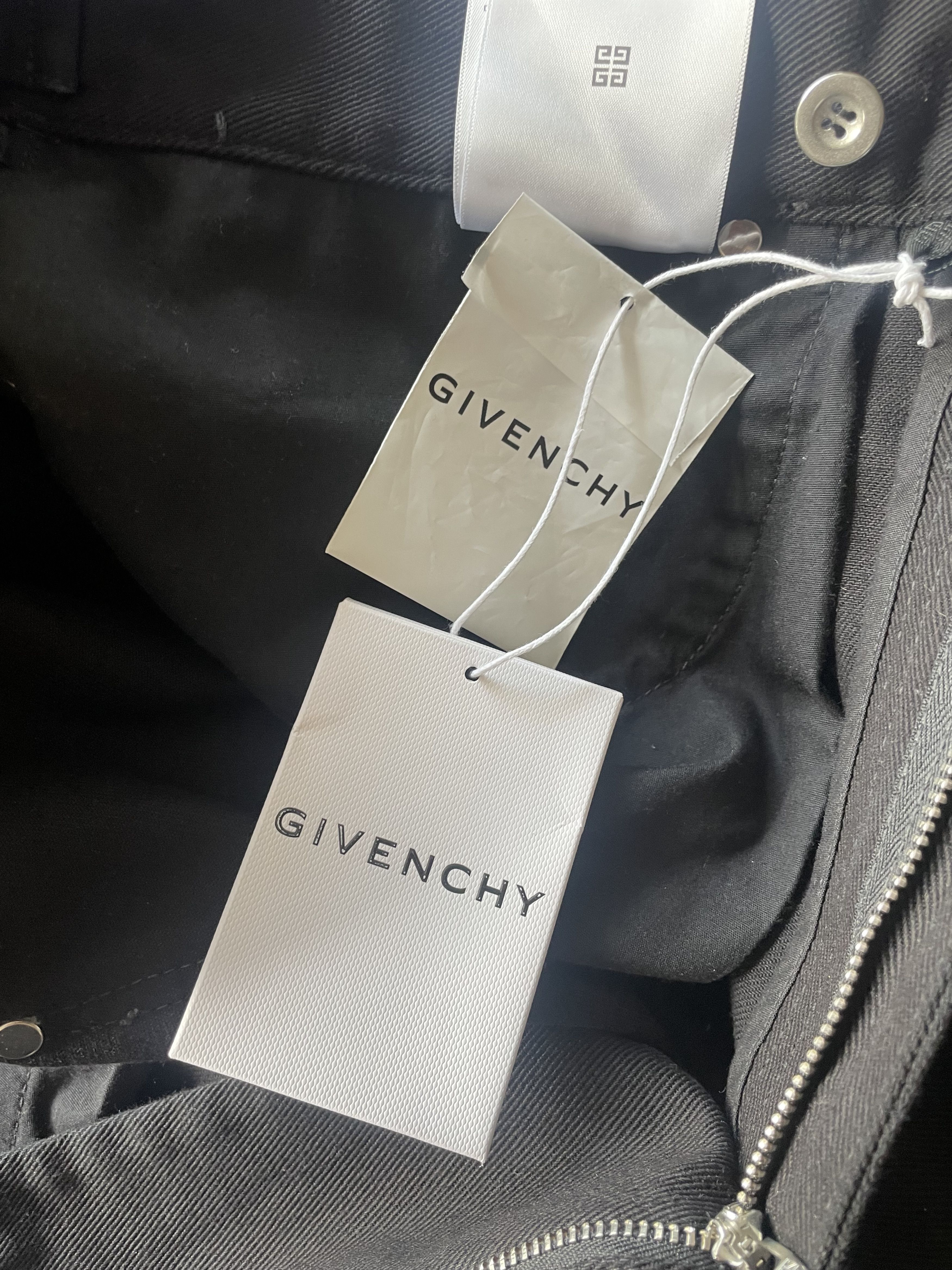 Givenchy Convertible Zip-Off Cargo Jeans Black Size US 34 / EU 50 - 20 Thumbnail