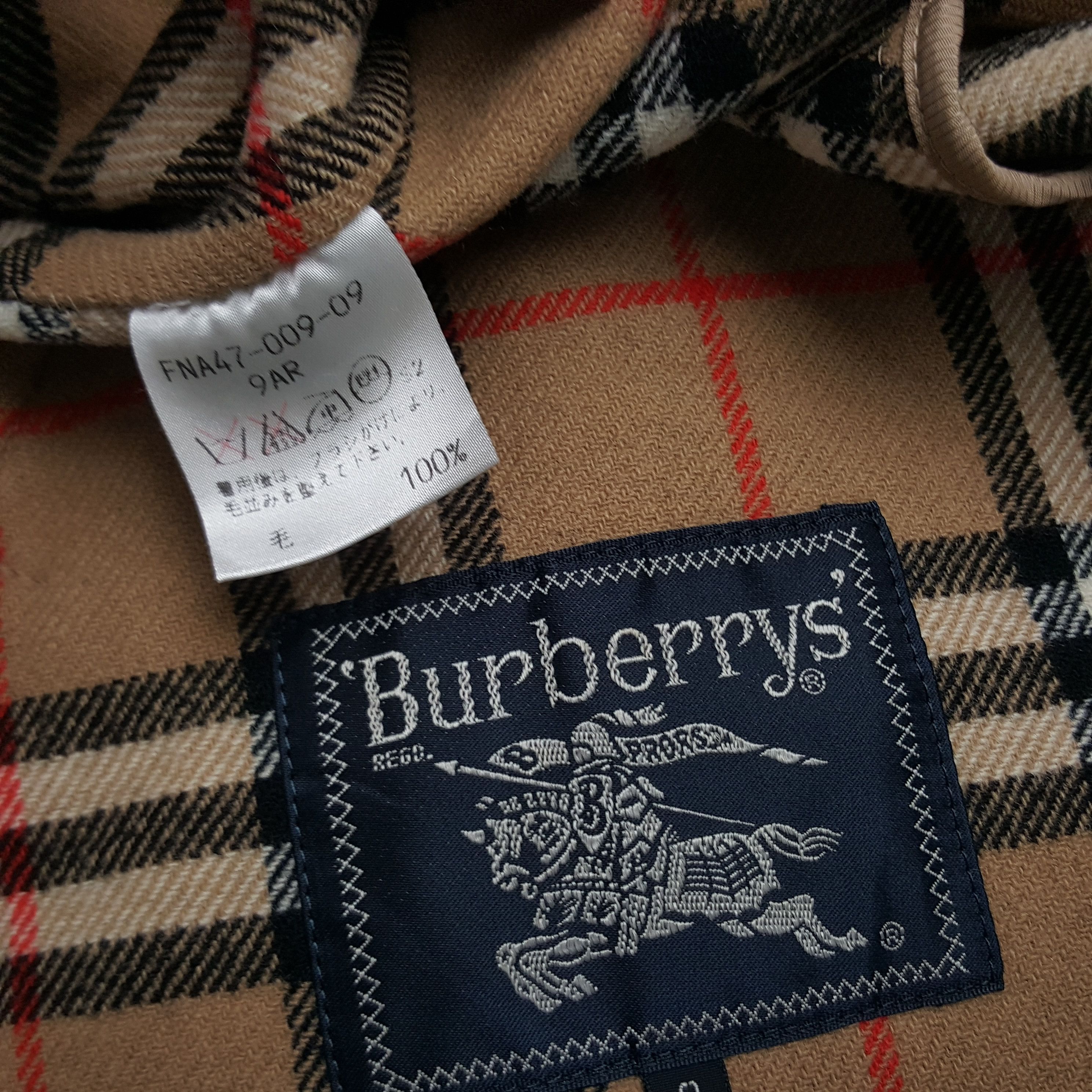 Burberry × Designer × Vintage Vintage Burberry London Custom Spell Out Wool Coat Jacket Size US M / EU 48-50 / 2 - 8 Thumbnail