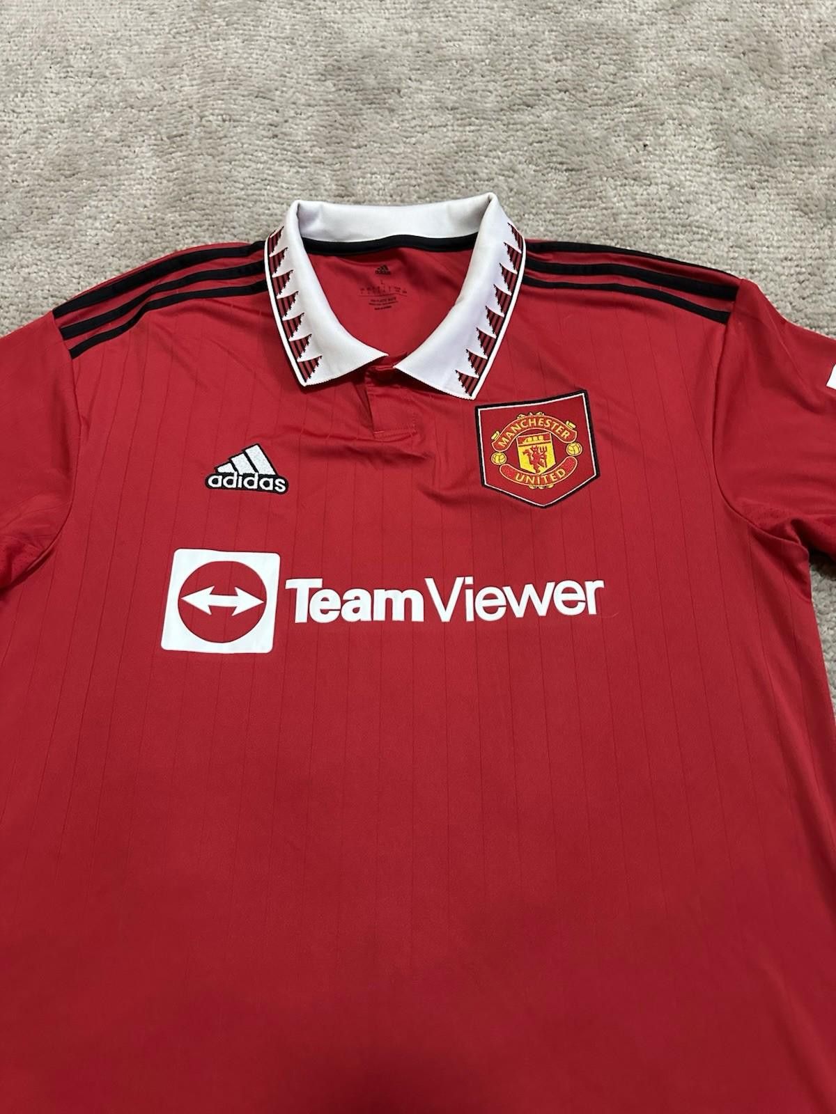 Designer Manchester United 2022/23 Home Football Shirt Soccer Jersey Size US L / EU 52-54 / 3 - 2 Thumbnail