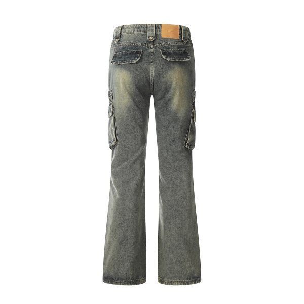 Japanese Brand × Jean American hip-hop loose flared casual cargo jeans Size US 32 / EU 48 - 2 Thumbnail