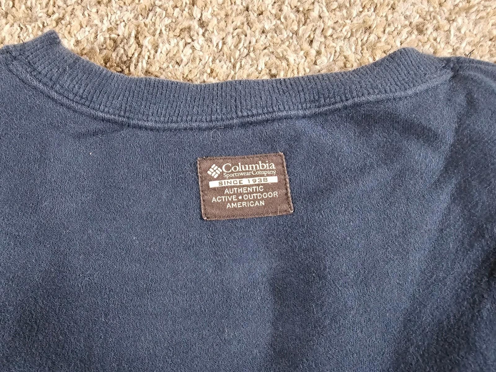 Columbia Columbia Mens Sweater Blue Sz L Casual Pullover Long Sleeve Size US L / EU 52-54 / 3 - 10 Thumbnail