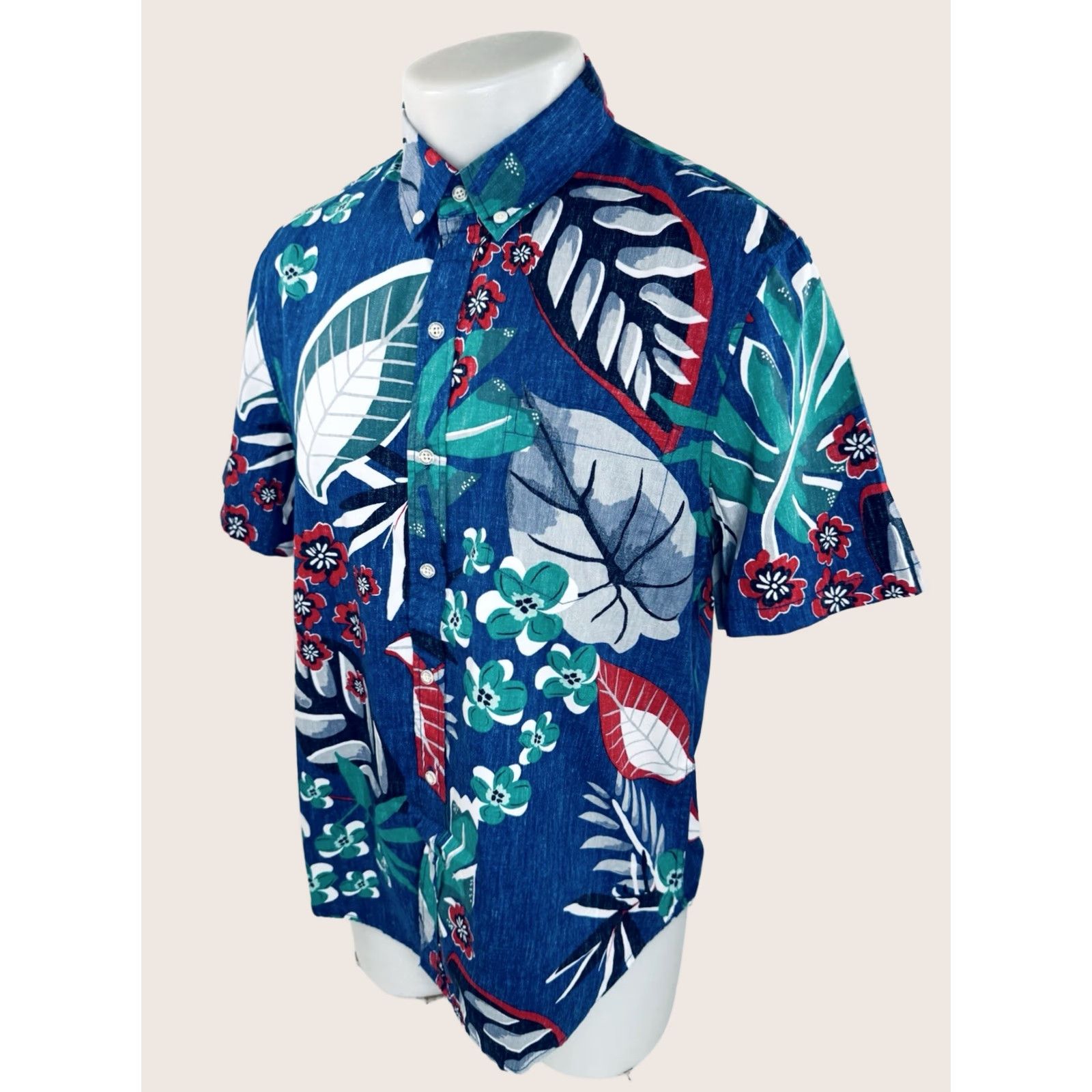 Reyn Spooner REYN SPOONER - Floral Print Hawaiian Aloha Colorful Reverse Print Mens M Shirt Size US M / EU 48-50 / 2 - 1 Thumbnail