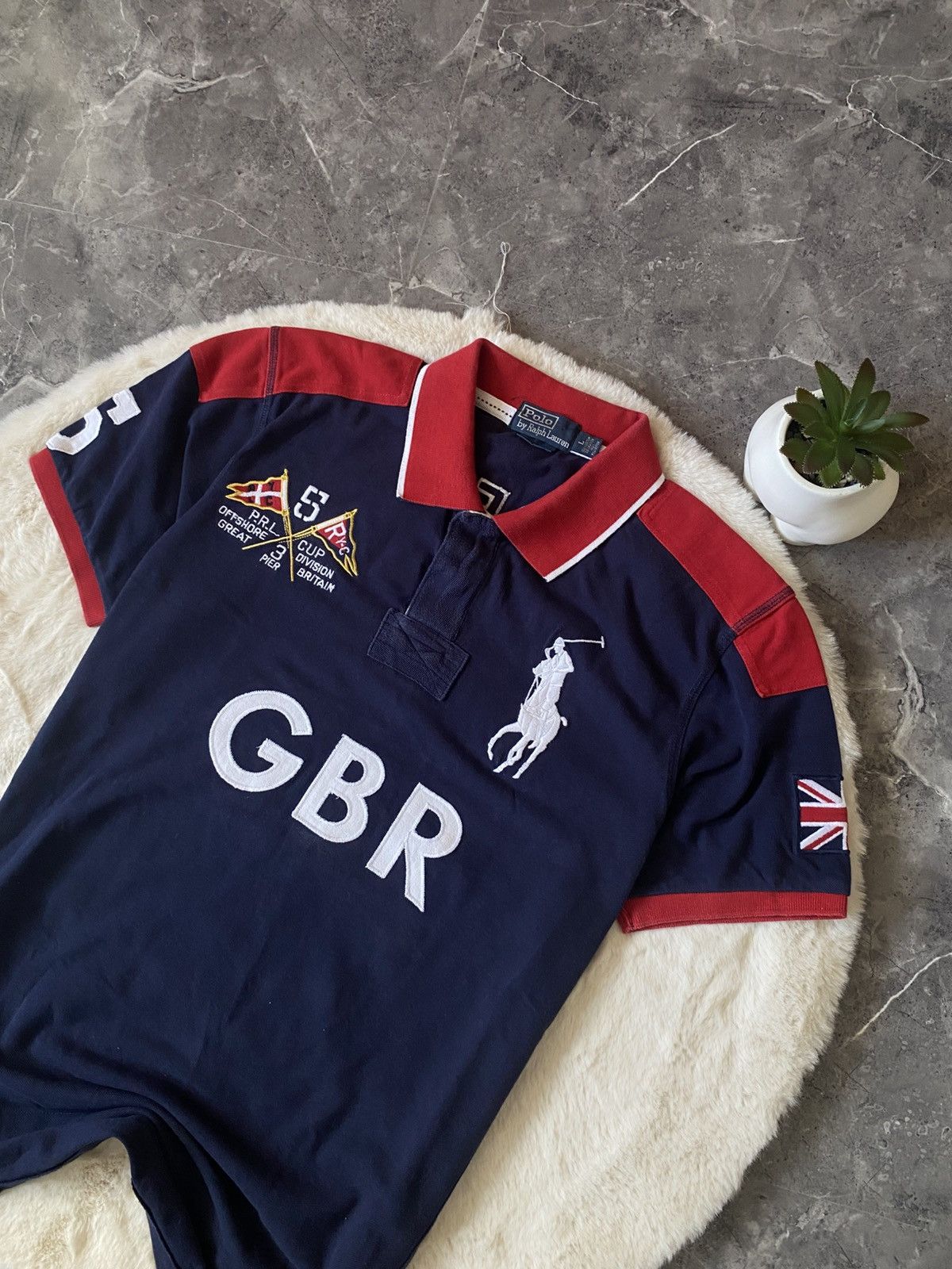 Polo Ralph Lauren Polo Ralph Lauren T-shirt Great Britain Chief Keef Big logo5 Size US L / EU 52-54 / 3 - 2 Thumbnail