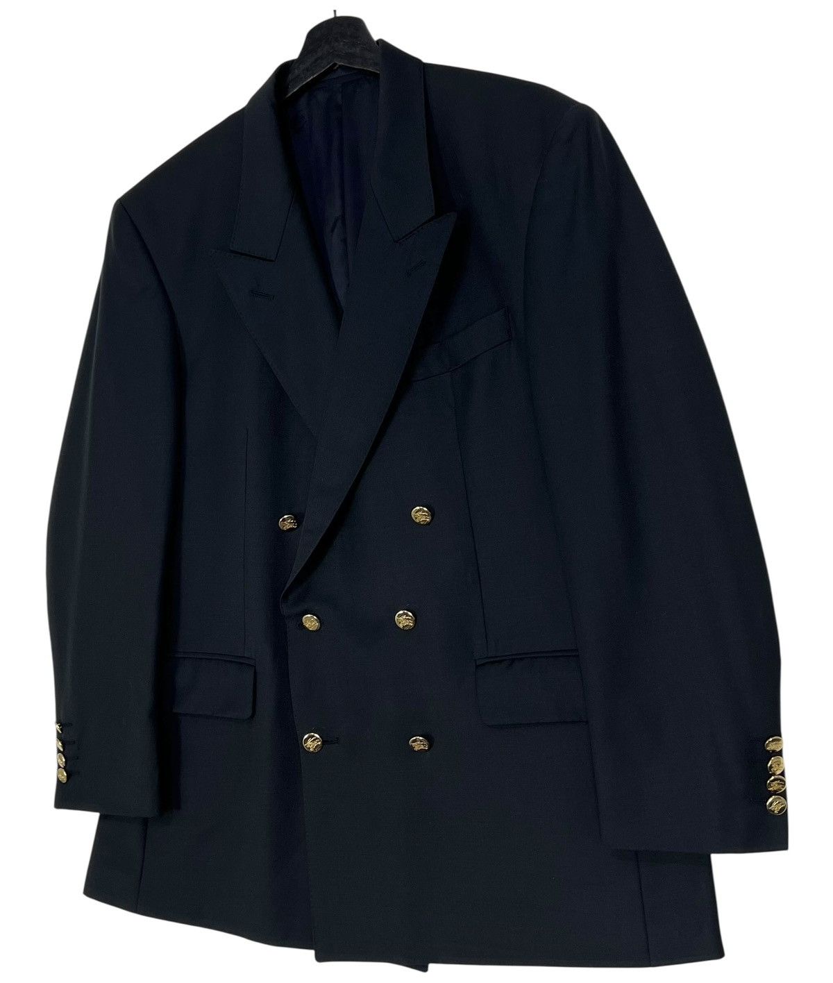 Burberry Burberry Double Breasted Navy Blazer Gold Button 42R Size US L / EU 52-54 / 3 - 4 Thumbnail