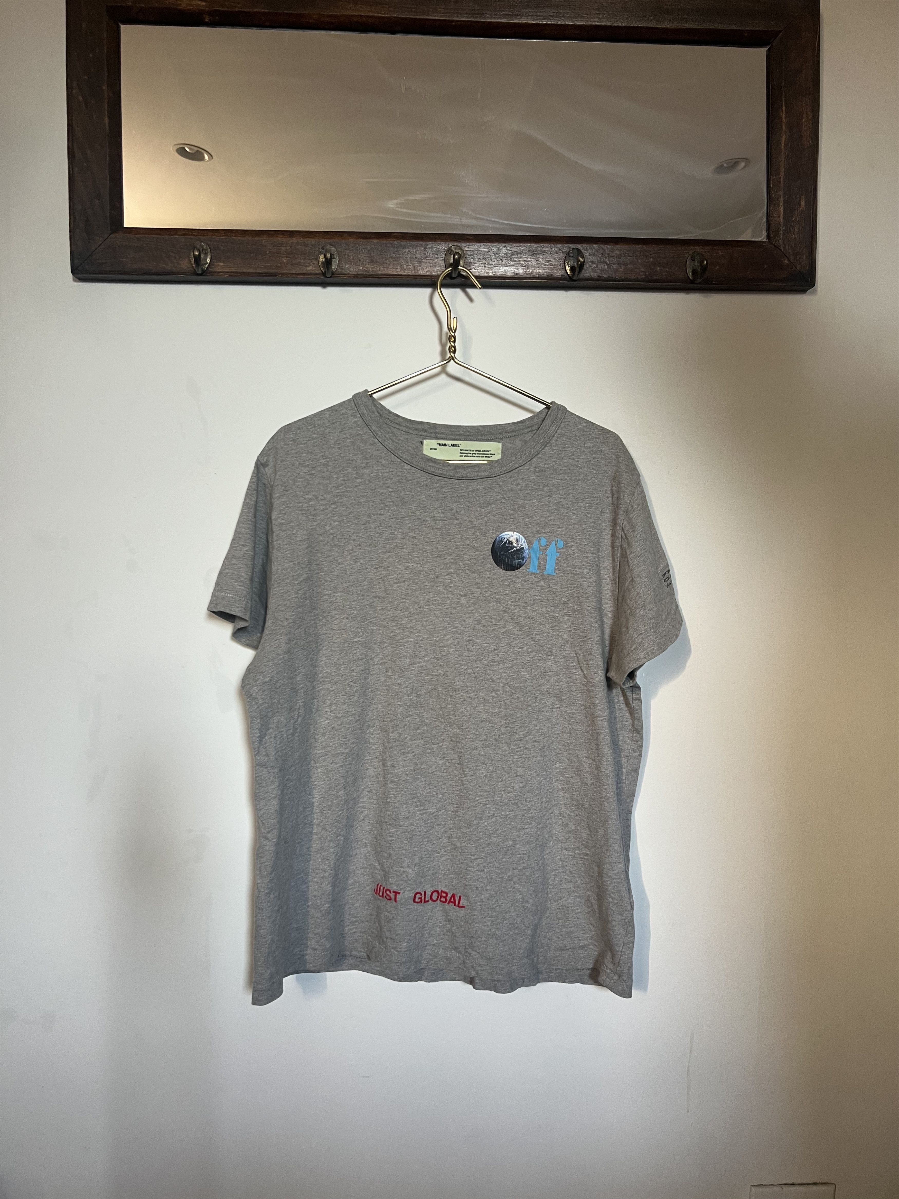 Kith × Off-White Off-White x Kith Global Tee Grey Size US L / EU 52-54 / 3 - 1 Thumbnail