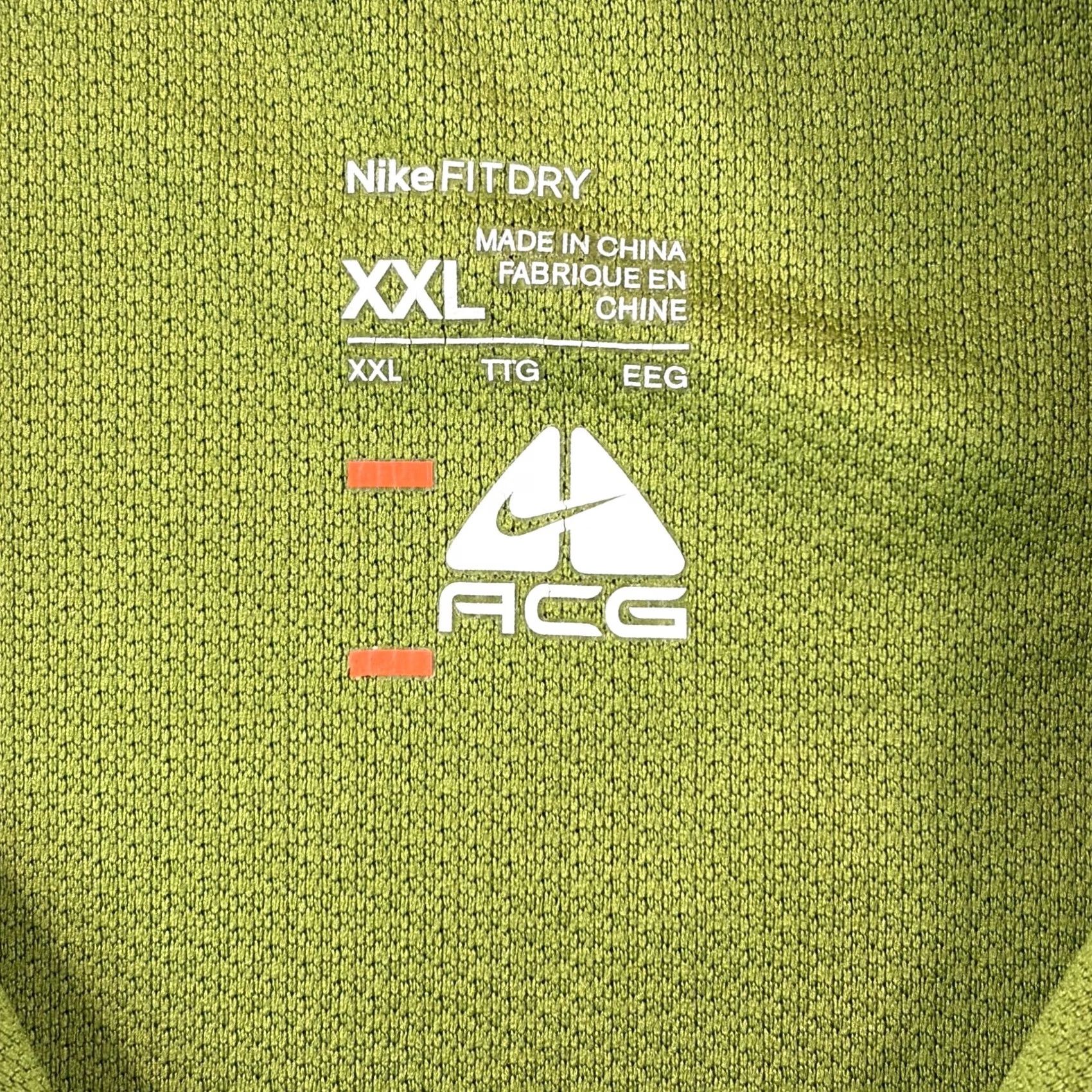 Nike Nike ACG Fit Dry Quarter Zip Pullover Top Men 2XL Green Grey Sportswear Activewear Casual Workwear 1/4 Zip Mock Neck Nike Logo ACG Dri-FIT ACG nweta Size US XXL / EU 58 / 5 - 2 Thumbnail