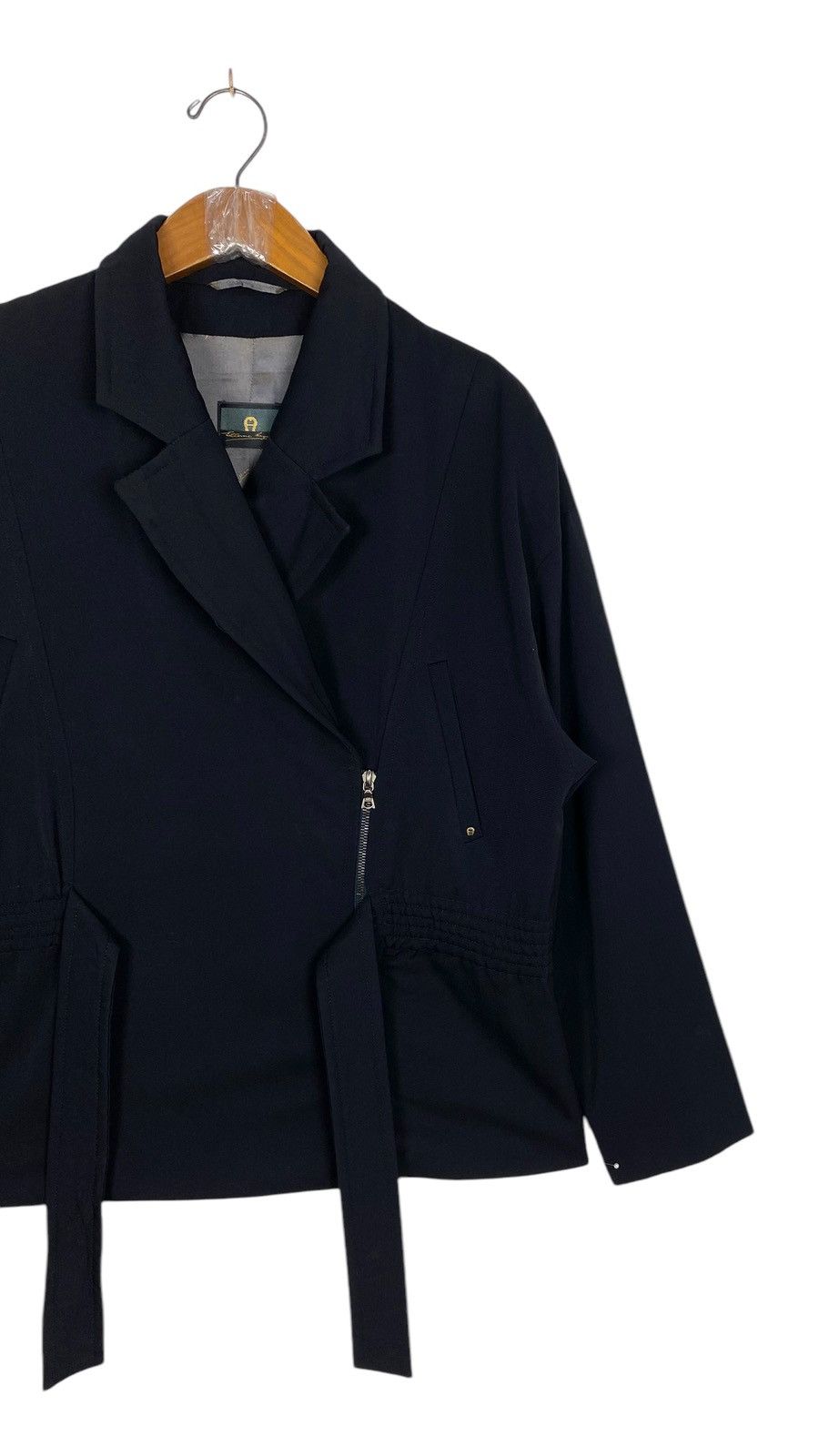 Etienne Aigner Rare Vtg Etienne Aigner Wool Coat With Rope Germany Riri Zip Size M / US 6-8 / IT 42-44 - 4 Thumbnail