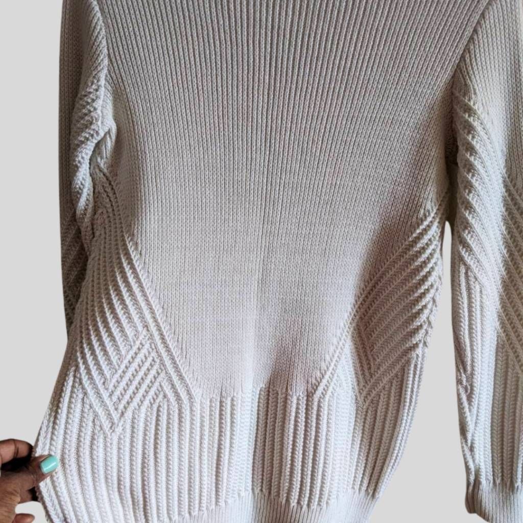 Athleta Athleta Women’s XXS Dove White Chunky Knit Pullover Sweater Size XXS / US 00 / IT 34 - 10 Thumbnail
