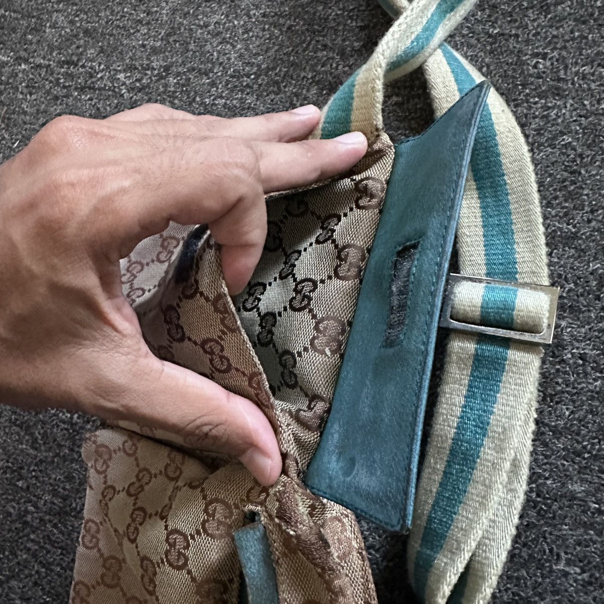 Gucci AUTHENTIC‼️ GUCCI MONOGRAM BELTBAG Size ONE SIZE - 10 Thumbnail