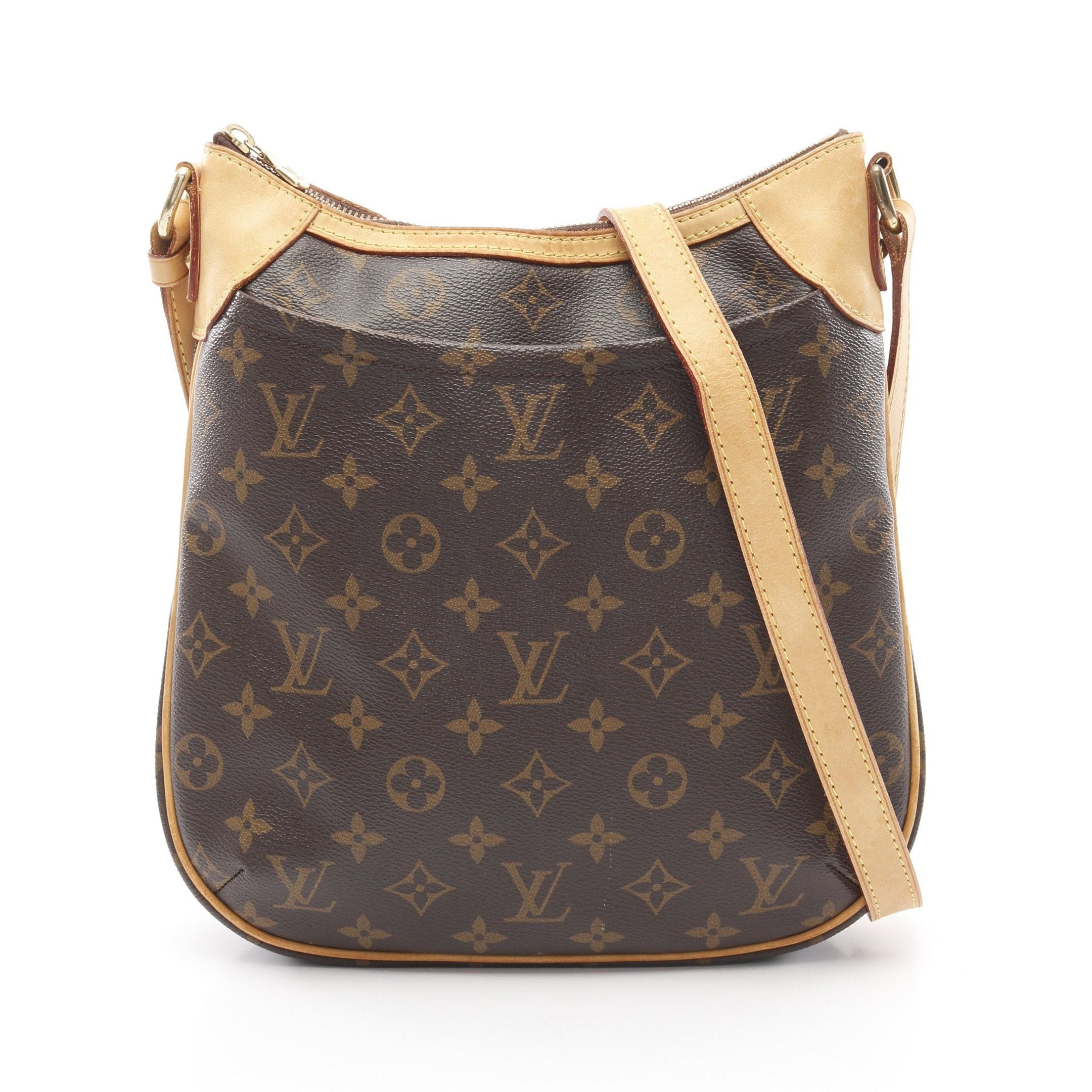 Louis Vuitton Louis Vuitton Odeon Pm Monogram Shoulder Bag Leather Brown Size ONE SIZE - 1 Thumbnail