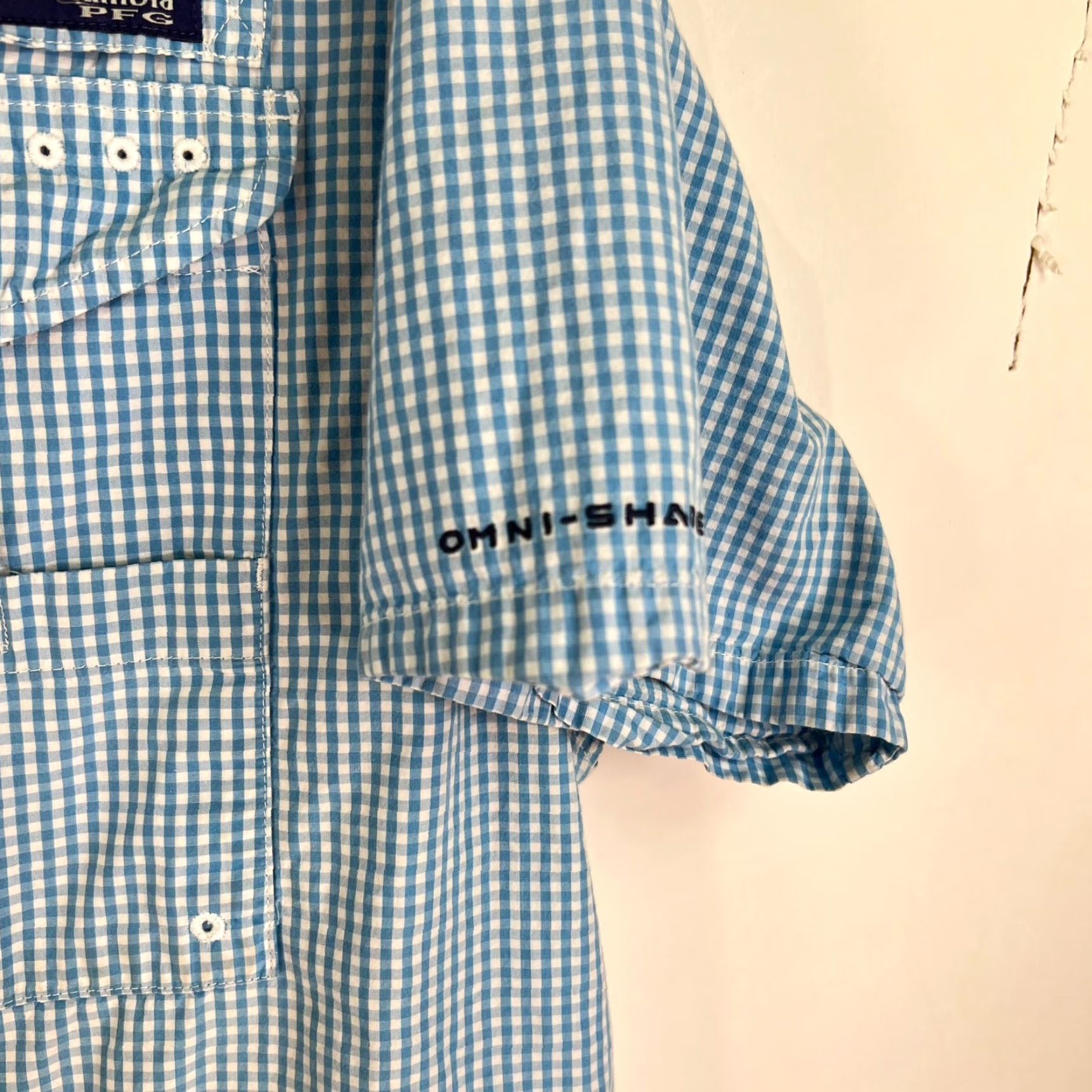 Vintage Columbia PFG Bonehead Button Shirt Size XXL Blue Short Sleeve Size US XXL / EU 58 / 5 - 2 Thumbnail