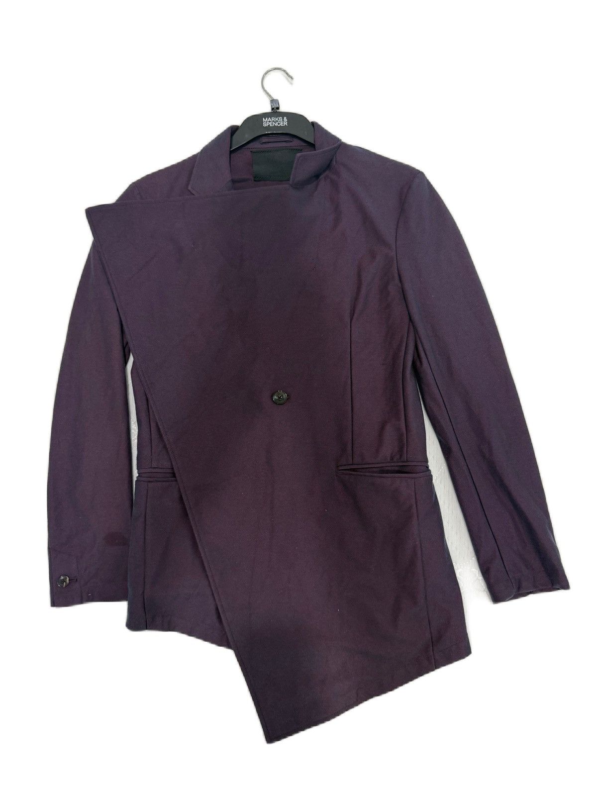 Prada Prada Mens Asymmetric Draped Blazer, Avant-Garde Size 52 Size US L / EU 52-54 / 3 - 5 Thumbnail