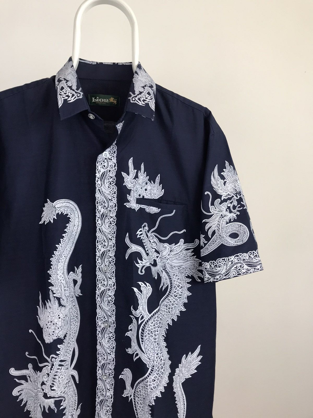 Vintage Vintage Lion Singapore Dragon Big Logo Short Sleeve Shirt Size US L / EU 52-54 / 3 - 2 Thumbnail