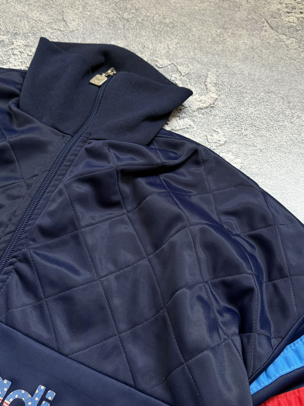 Adidas Vintage 80s Adidas Ventex Trefoil USA Olympic Track Jacket L Size US L / EU 52-54 / 3 - 10 Thumbnail