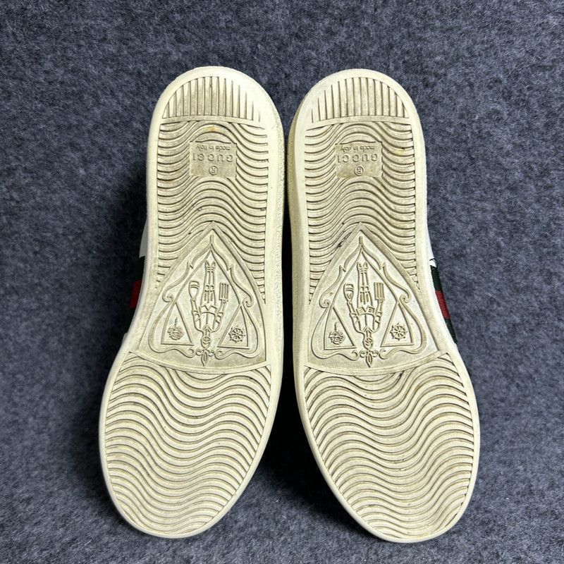 Gucci Gucci Ace White Fashion Sneakers for Women - Size US 6.5 / IT 36.5 - 4 Thumbnail