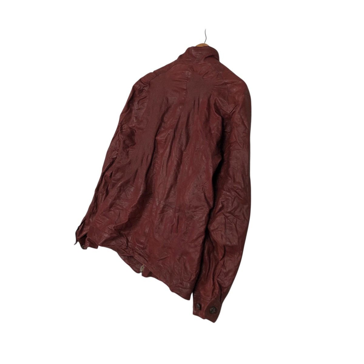 Japanese Brand 📌Vintage Biker Leather Jacket Santa Fe Bondage Issey Miyake Size US M / EU 48-50 / 2 - 11 Thumbnail