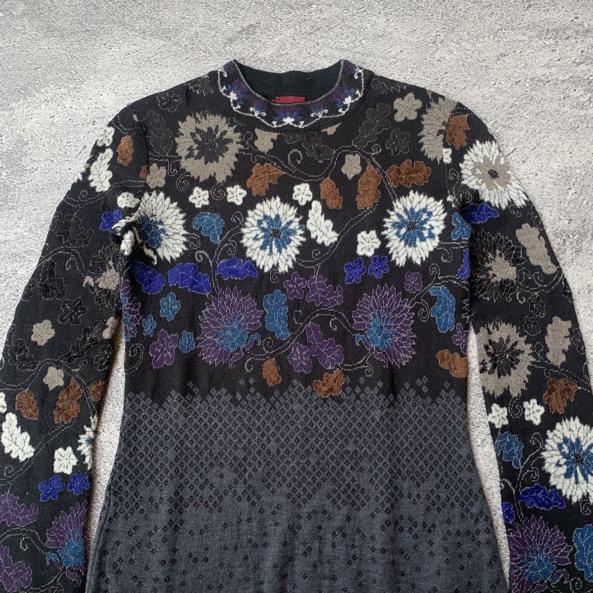 Kenzo Kenzo jacquard floral Wool Knit Size M / US 6-8 / IT 42-44 - 2 Thumbnail