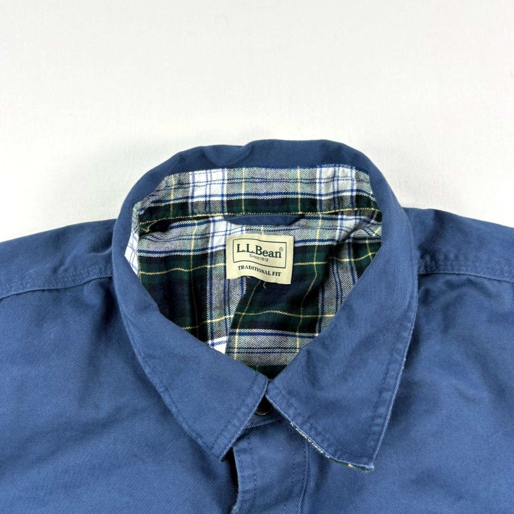 Vintage VINTAGE LL Bean Hurricane Shirt Jacket Mens 2XL Blue Flannel Lined Shacket Button Up Size US XXL / EU 58 / 5 - 3 Thumbnail