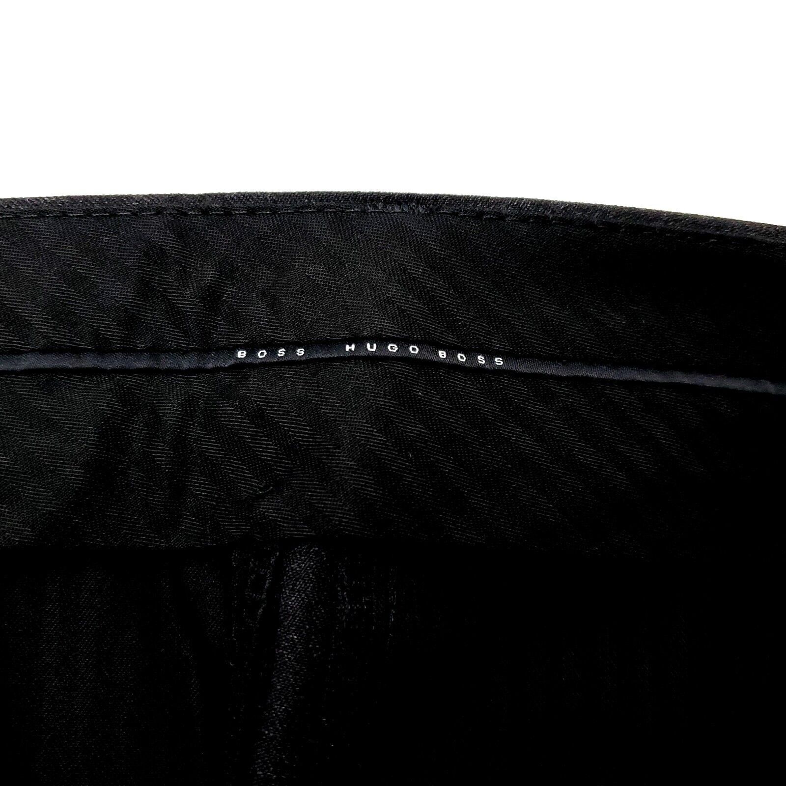 Hugo Boss Hugo Boss Wool Dress Pants Dr Hook 38/29 Gray Pleated Cuffed Size 38R - 3 Thumbnail