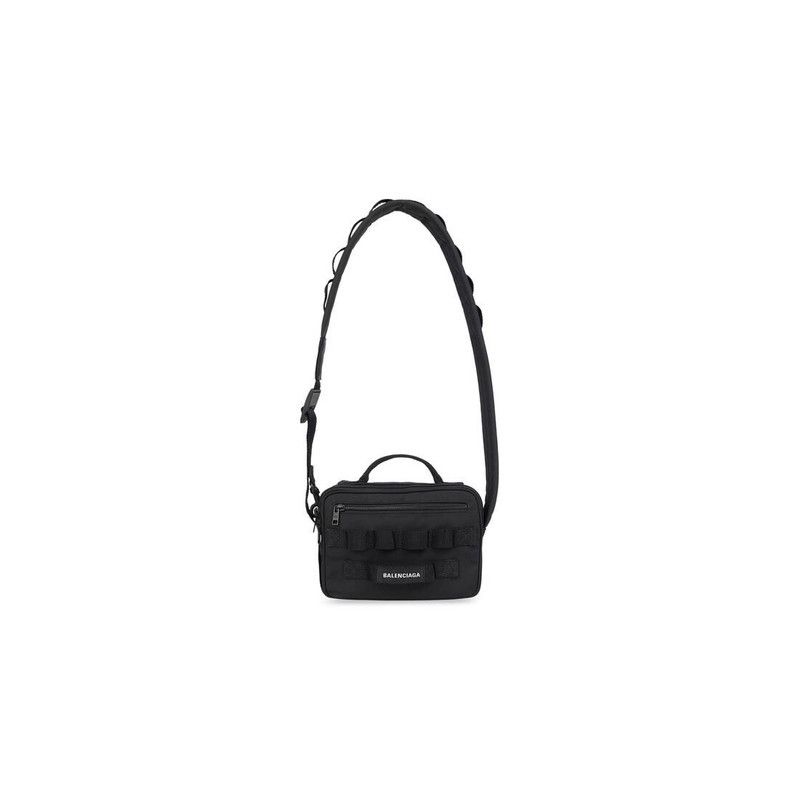 Balenciaga o1srvl11e0426 Size: OS / Army Pouch With Strap in Black Size ONE SIZE - 1 Thumbnail