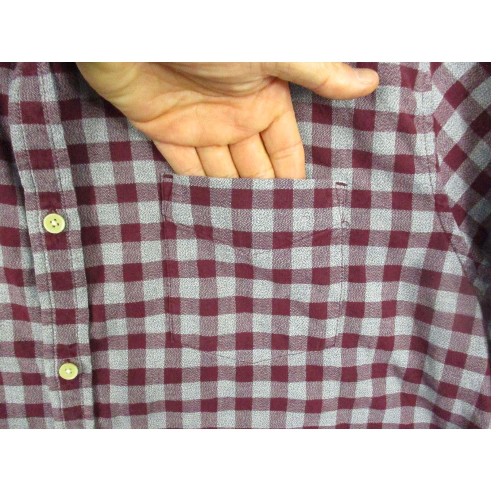 Lucky Brand Lucky Brand Shirt Mens 2XL Saturday Stretch Red Plaid Cotton Blend Long Sleeve Shirt Size US XXL / EU 58 / 5 - 2 Thumbnail
