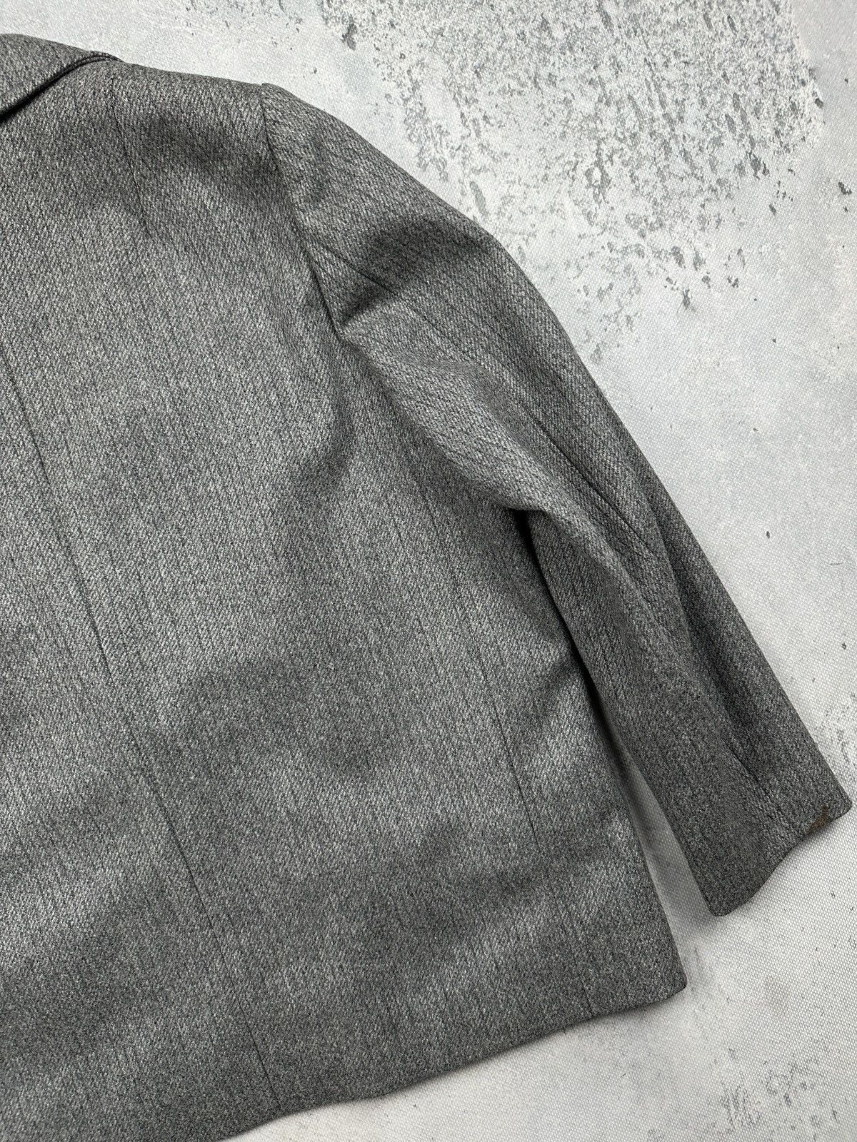 Ermenegildo Zegna Vintage Zegna Wool Blazer Grey Tailored Classic Minimalist Size XL / US 12-14 / IT 48-50 - 13 Thumbnail