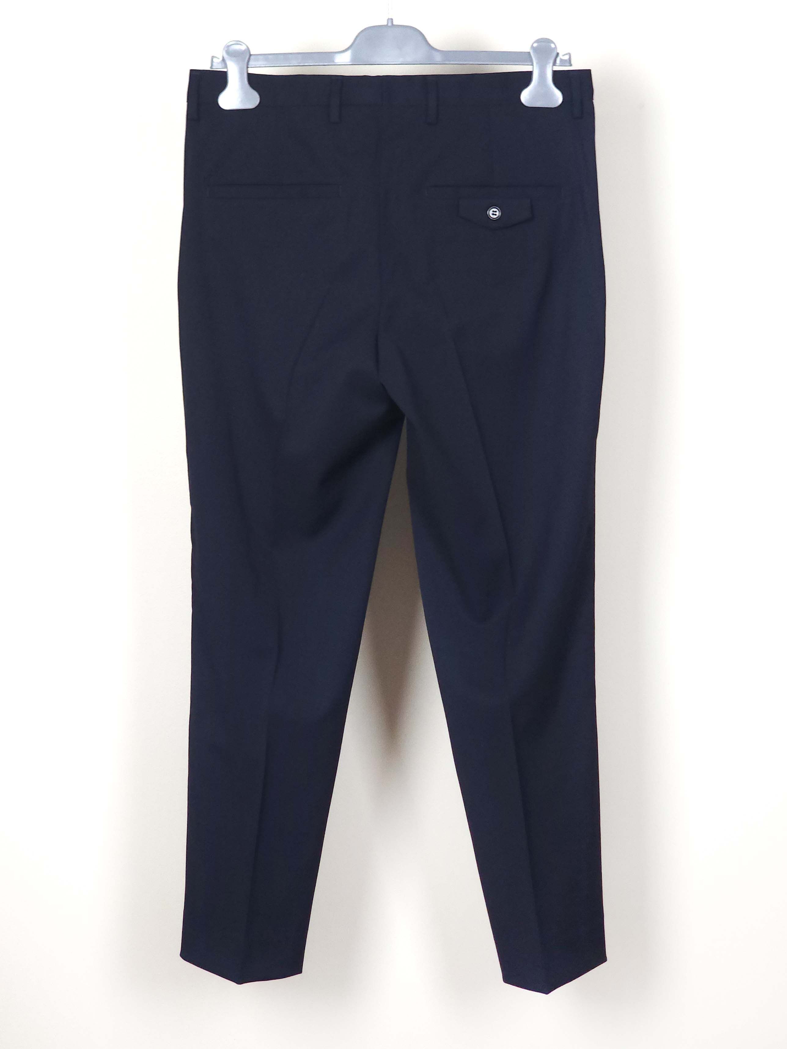 Miu Miu Navy Virgin Wool Pants IT46/US32 Size US 32 / EU 48 - 4 Thumbnail