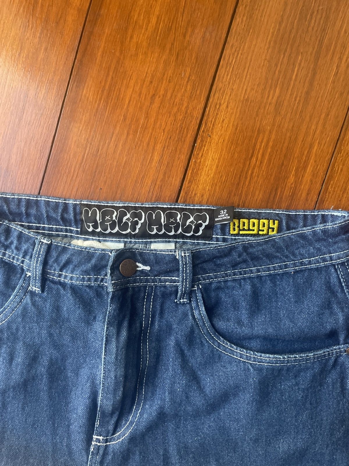 Factorie Dark Blue HalfHalf Jorts Size US 32 / EU 48 - 3 Thumbnail
