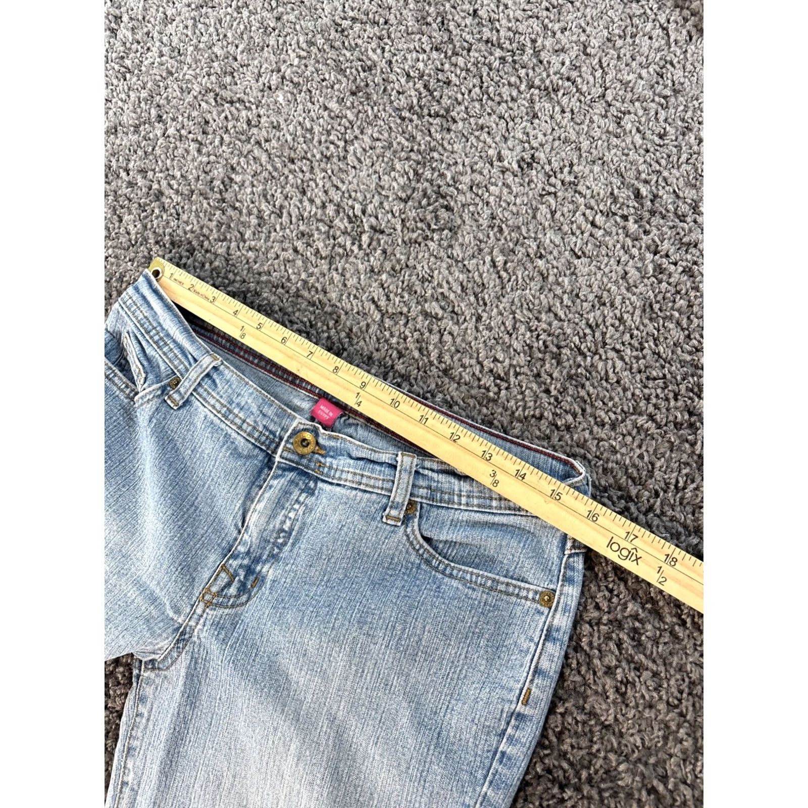 Vintage VINTAGE Glo Jeans Womens Bootcut Jeans 32 30 Low Rise Light Wash Embroidered Blue 80s 90s Womens Size 24" / US 00 / IT 34 - 4 Thumbnail