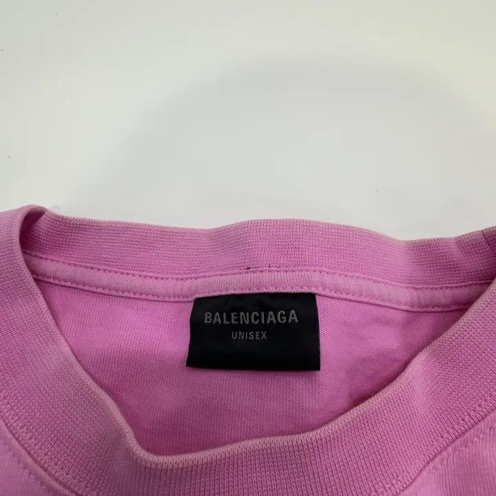 Balenciaga Balenciaga Balenciaga Vintage Logo Distressed TShirt Pink Size US M / EU 48-50 / 2 - 2 Thumbnail