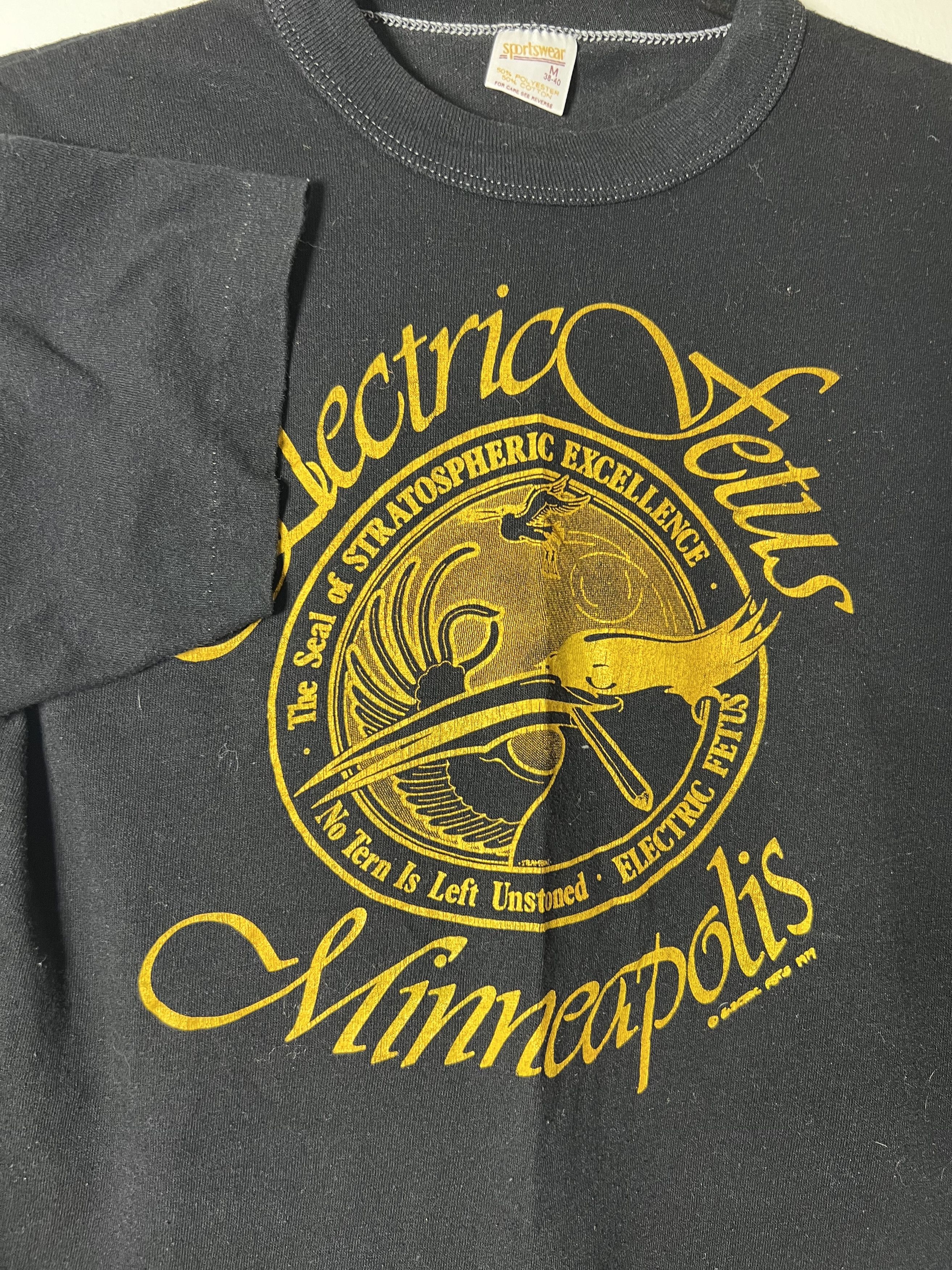 Vintage RARE Vintage 70's-80's Electric Fetus, Minneapolis Music Tee Size US M / EU 48-50 / 2 - 5 Thumbnail