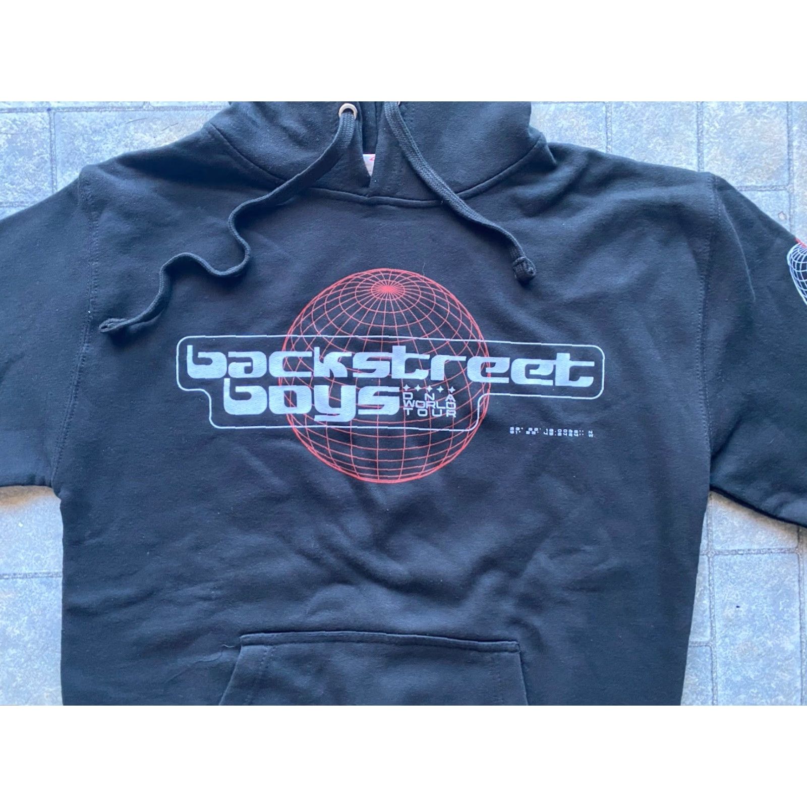 Vintage MJ Apparel Hoodie Mens S Black Backstreet Boys DNA World Tour Pullover Size US S / EU 44-46 / 1 - 4 Thumbnail