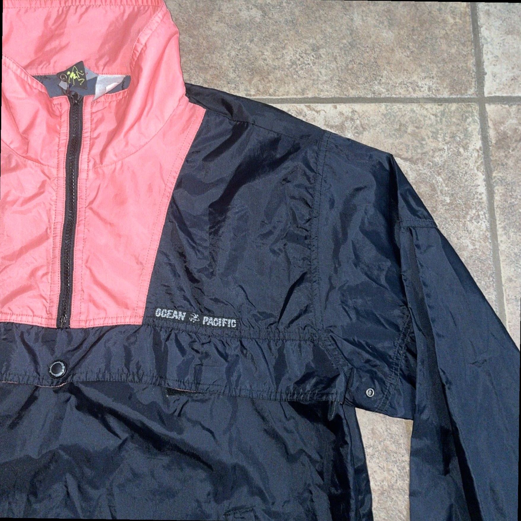 Ocean Pacific VINTAGE Ocean Pacific Windbreaker Jacket Mens XL Black Size US XL / EU 56 / 4 - 2 Thumbnail