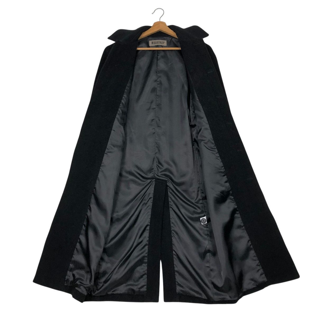 Yohji Yamamoto 🔥VINTAGE WOOL LONG JACKET WORKSHOP YOHJI YAMAMOTO RICH BLACK Size US M / EU 48-50 / 2 - 15 Thumbnail