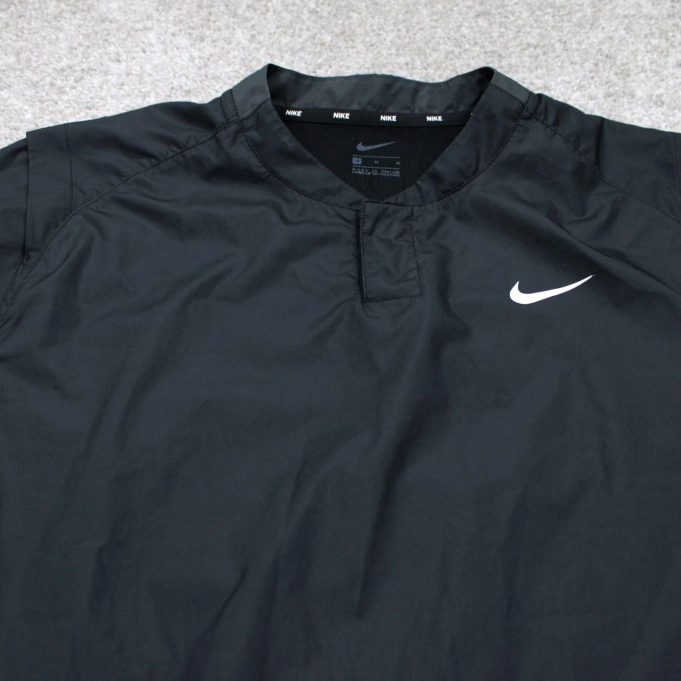Nike Nike Dri-Fit Wind Jacket Womens Medium Black Lightweight Pullover Shacket Shirt Size M / US 6-8 / IT 42-44 - 5 Thumbnail